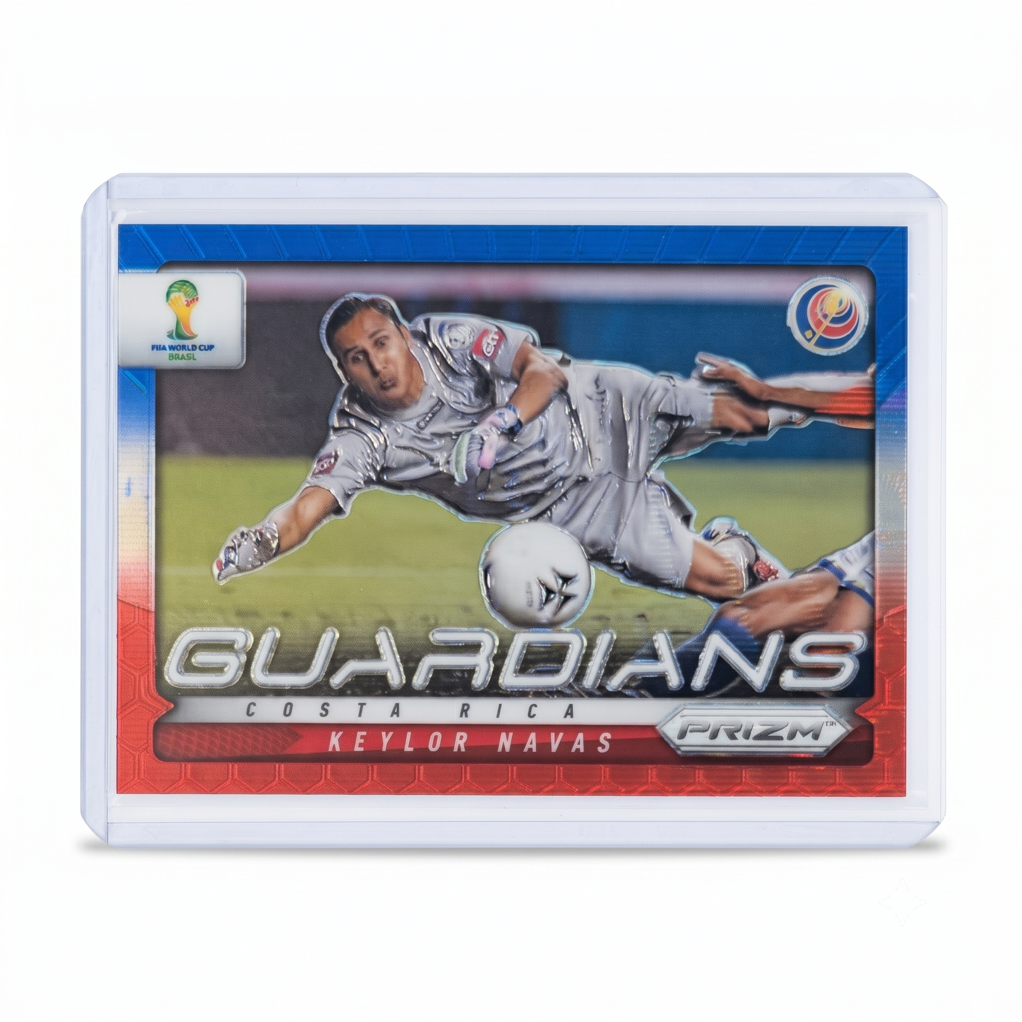 2014 Panini Prizm FWC Keylor Navas Guardians Red & Blue Wave Prizm #8