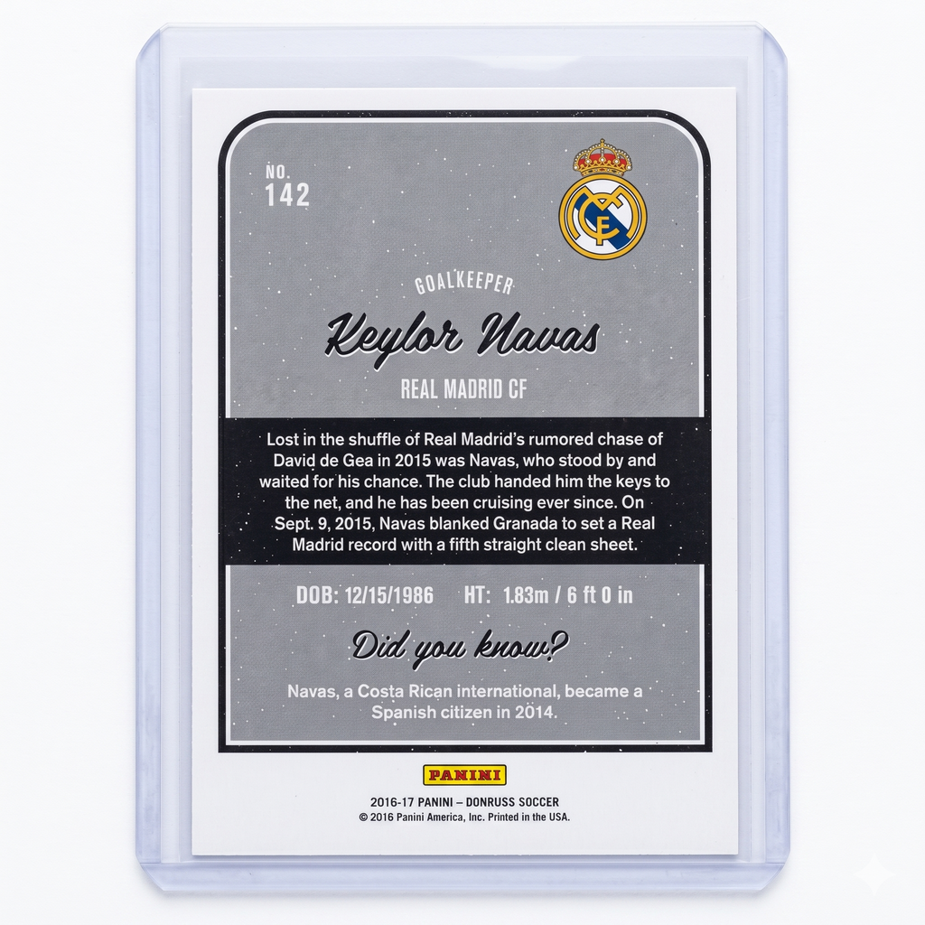 2016-17 Panini Donruss Keylor Navas #142
