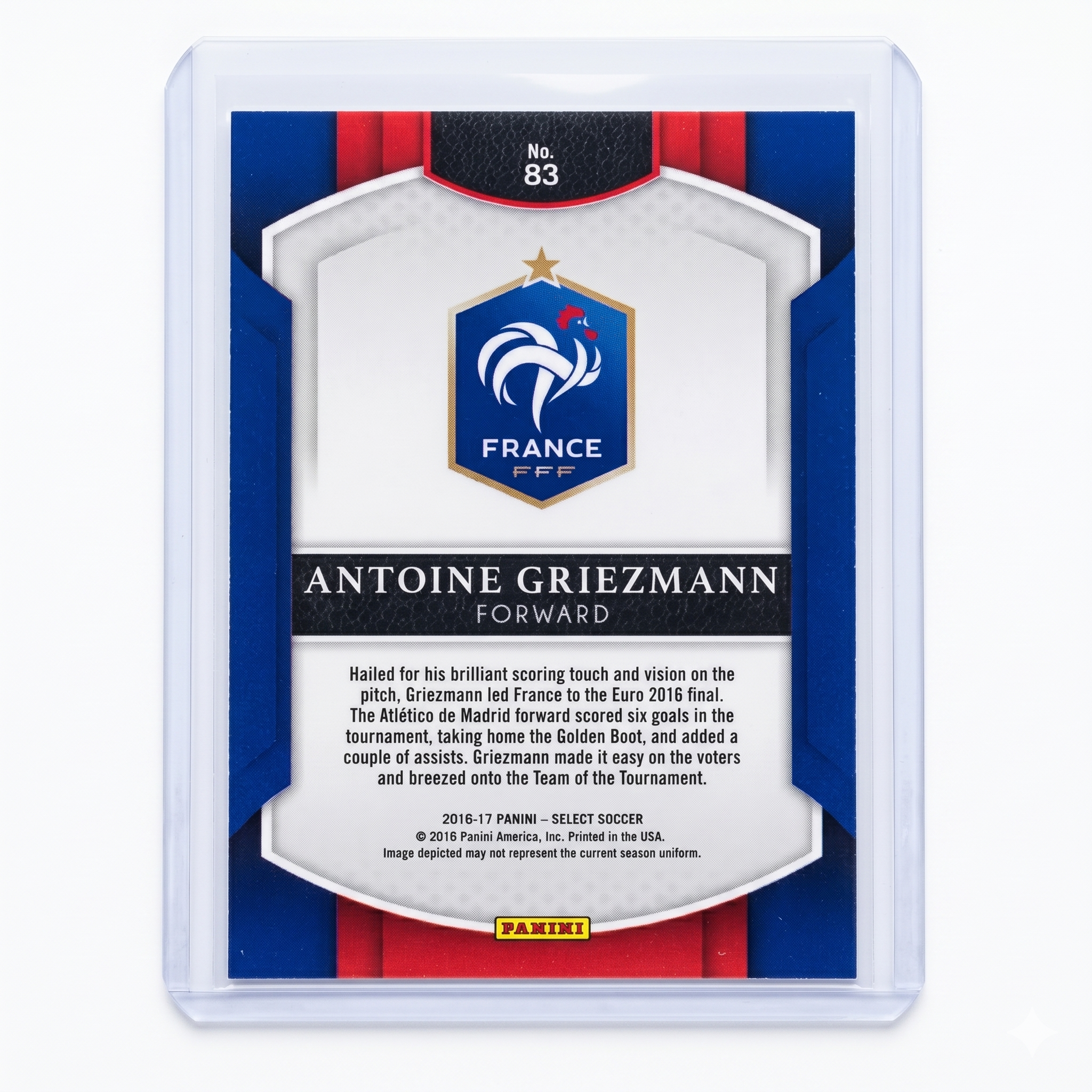 2016-17 Panini Select MULTICOLOR Prizm Parallel Antoine Griezmann #83