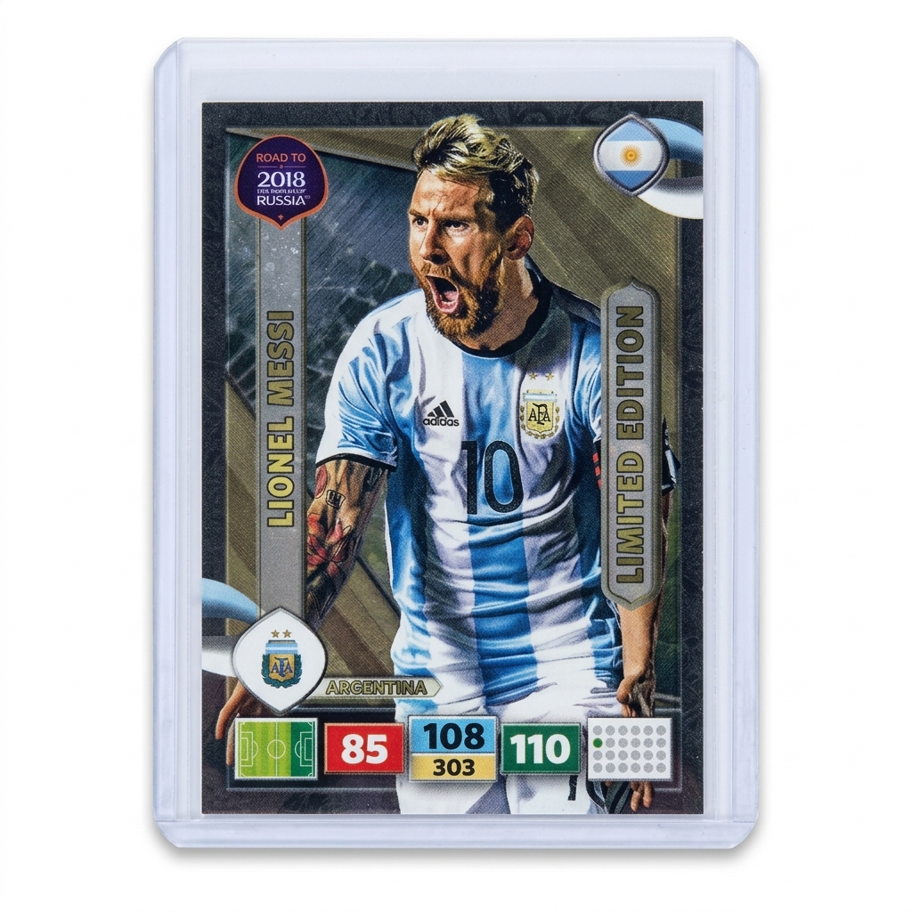 2018 PANINI ADRENALYN XL RFWC RUSSIA 2018 LIONEL MESSI LIMITED EDITION