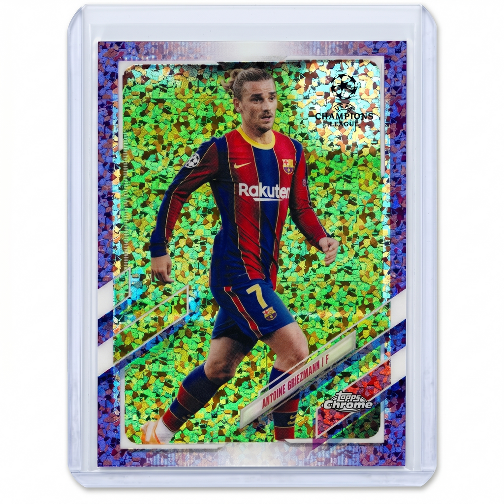 20-21 Topps Chrome UEFA Antoine Griezmann Purple Diamond Refractor 244/250 #29