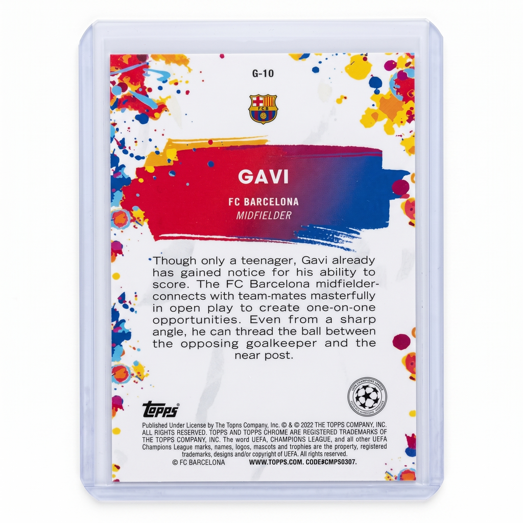 2021-22 Topps Chrome UEFA Champions League Golazo Gavi #G-10