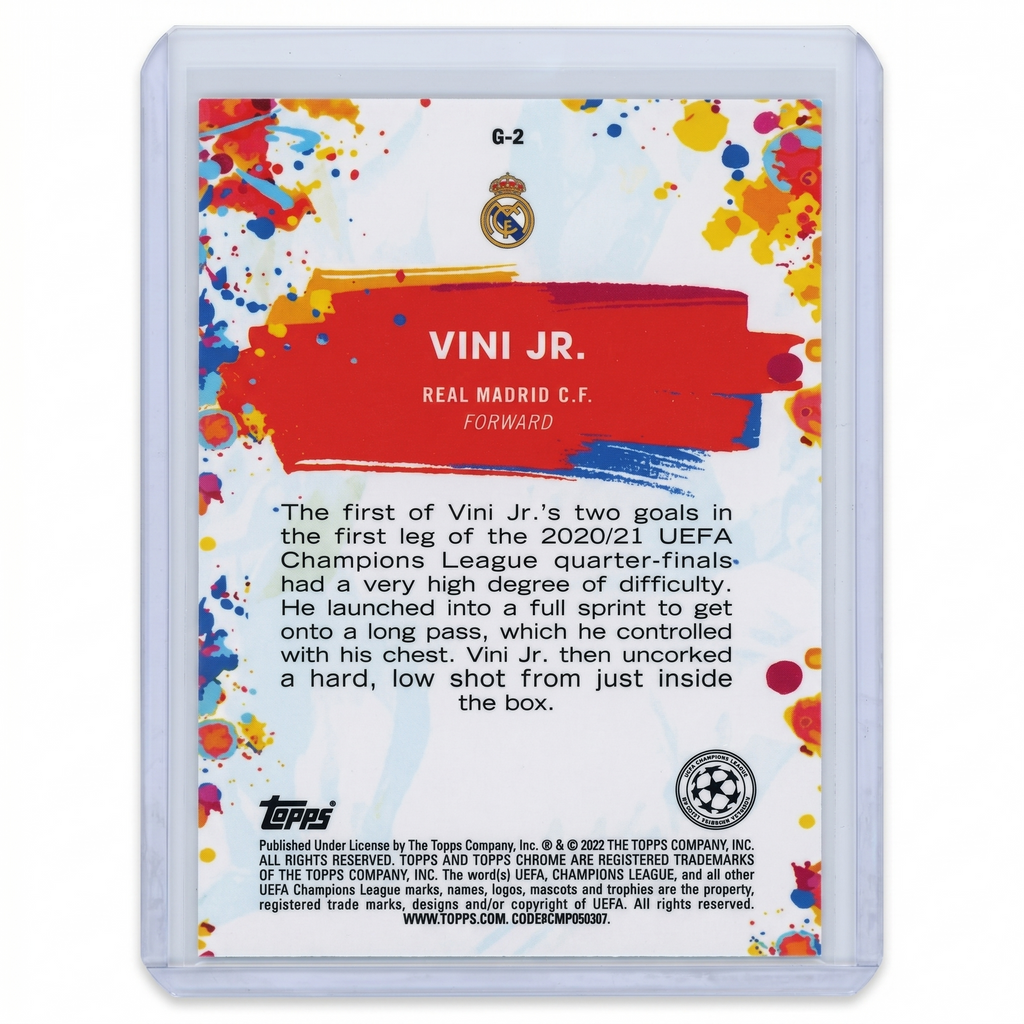 2021-22 Topps Chrome UEFA Champions League Golazo Vini Jr. #G-2