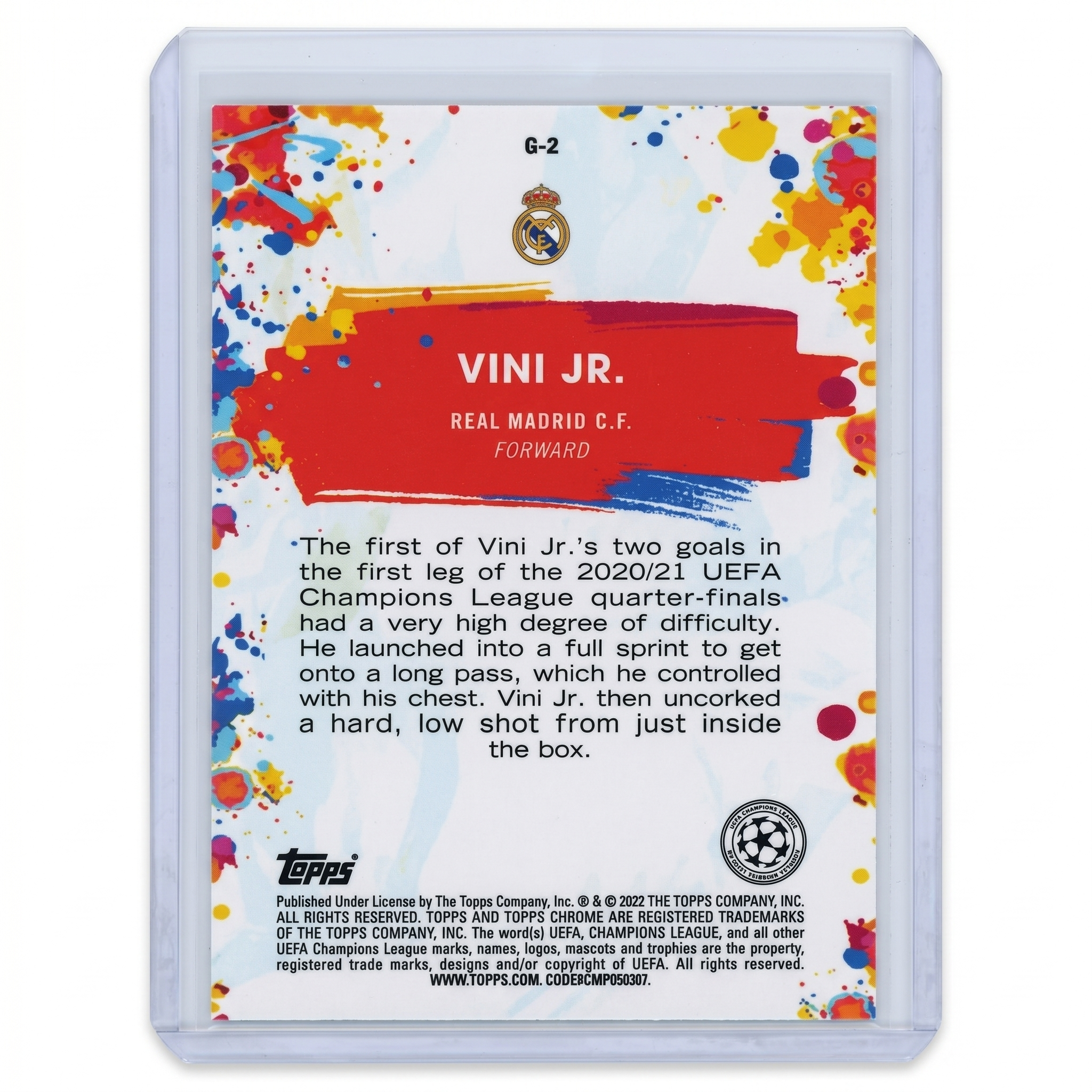 2021-22 Topps Chrome UEFA Champions League Golazo Vini Jr. #G-2