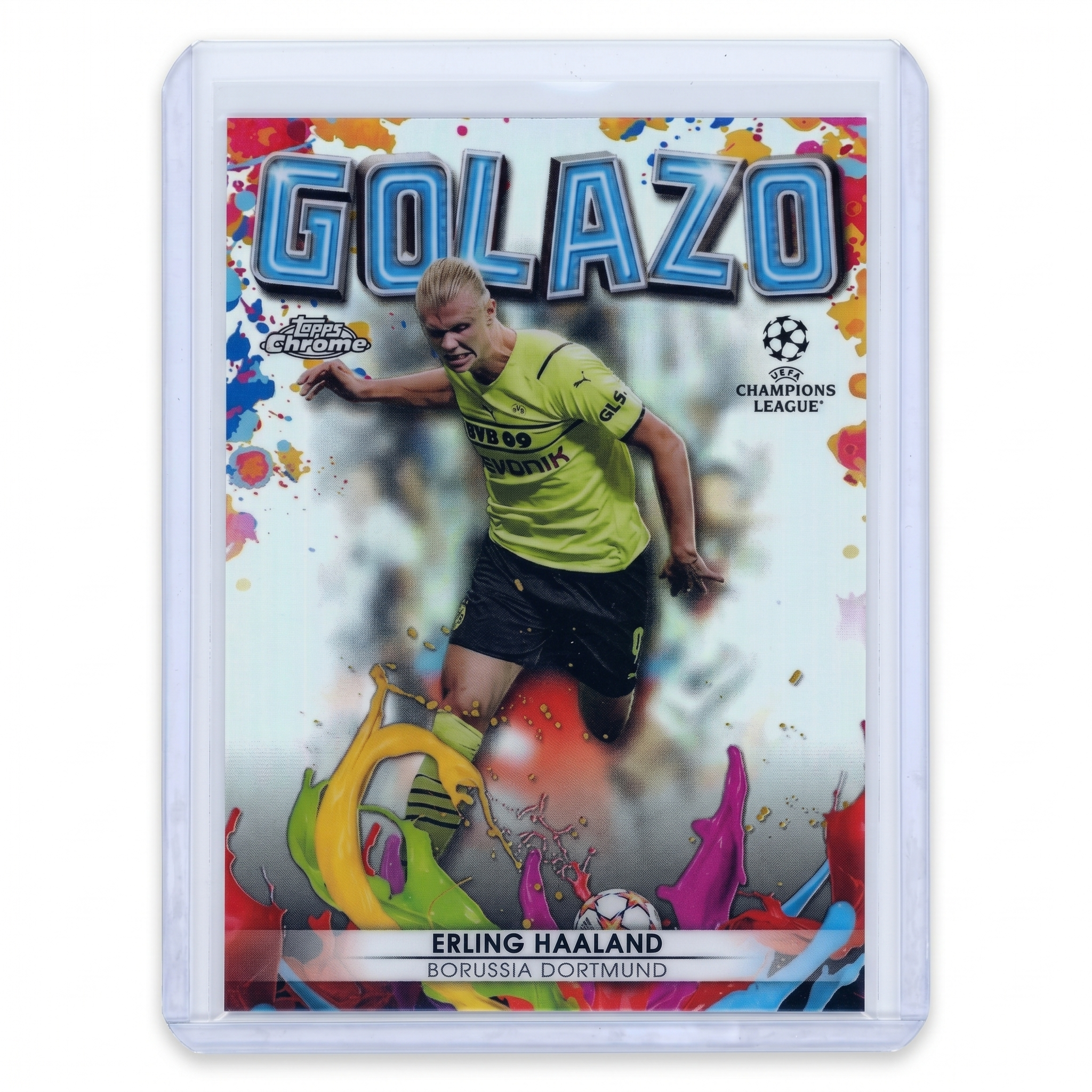 2021-22 Topps Chrome Uefa Champions League Golazo Erling Haaland #G-1