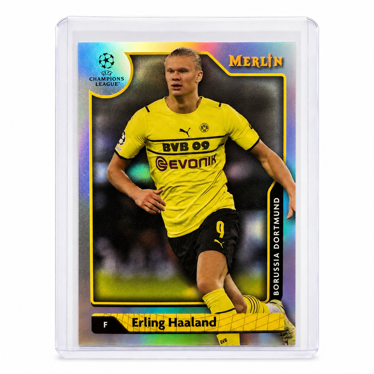 2021-22 Topps Merlin Chrome UCL Refractor Erling Haaland #150