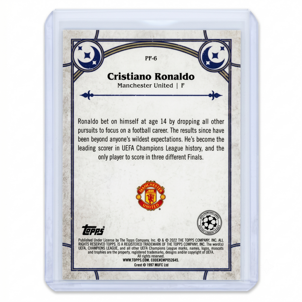 21-22 Topps Merlin UCC Cristiano Ronaldo Prophecy Fulfilled #PF-6