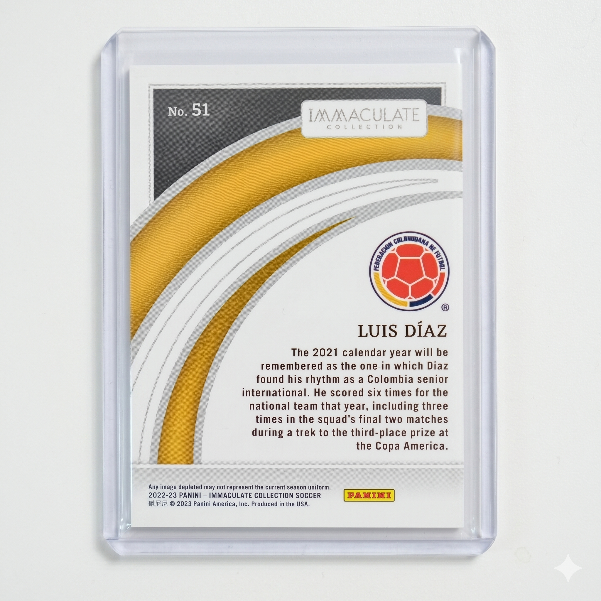 2022-23 Panini Immaculate Collection - Luis Diaz 64/75 #51