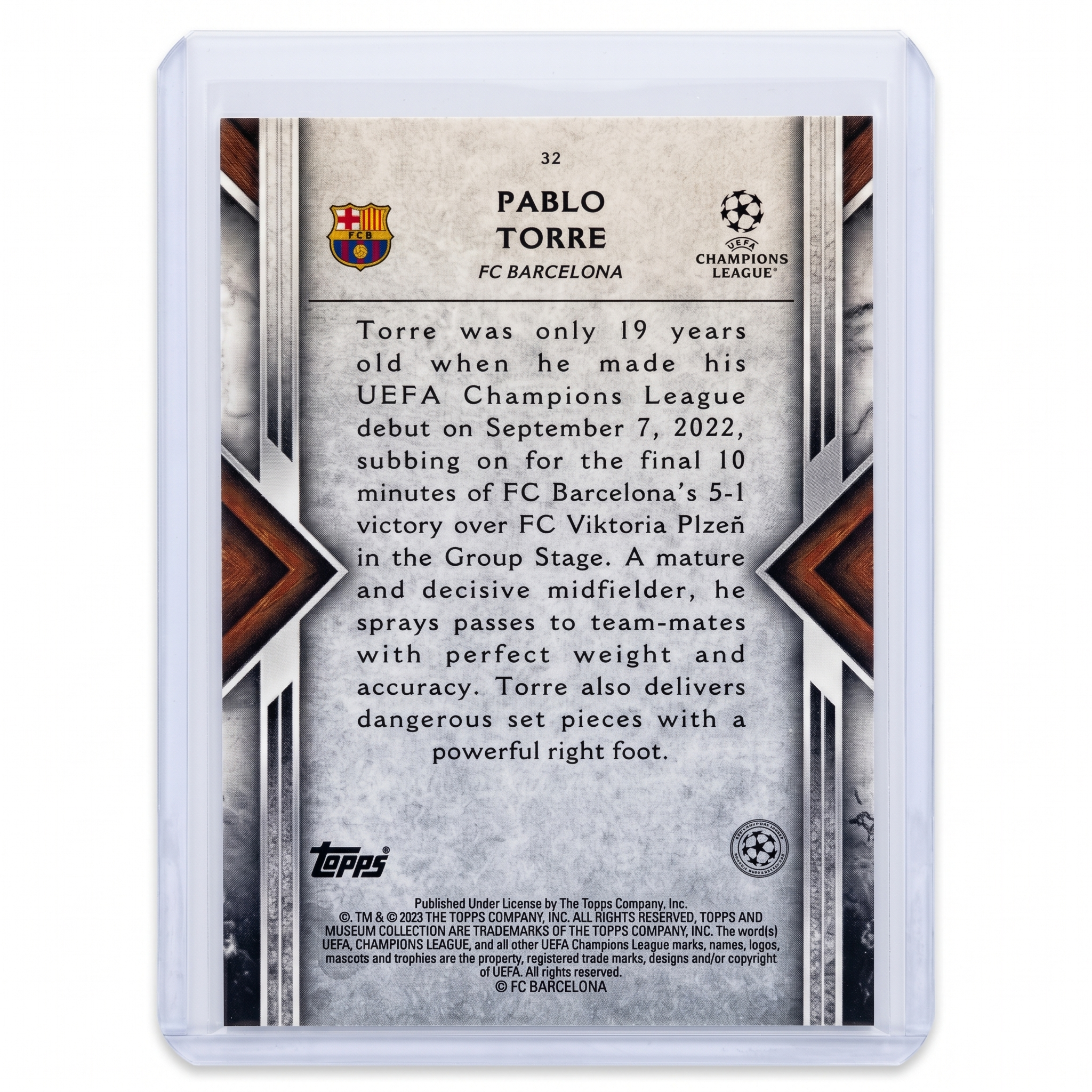 2022-23 Topps Museum Pablo Torre RC #32