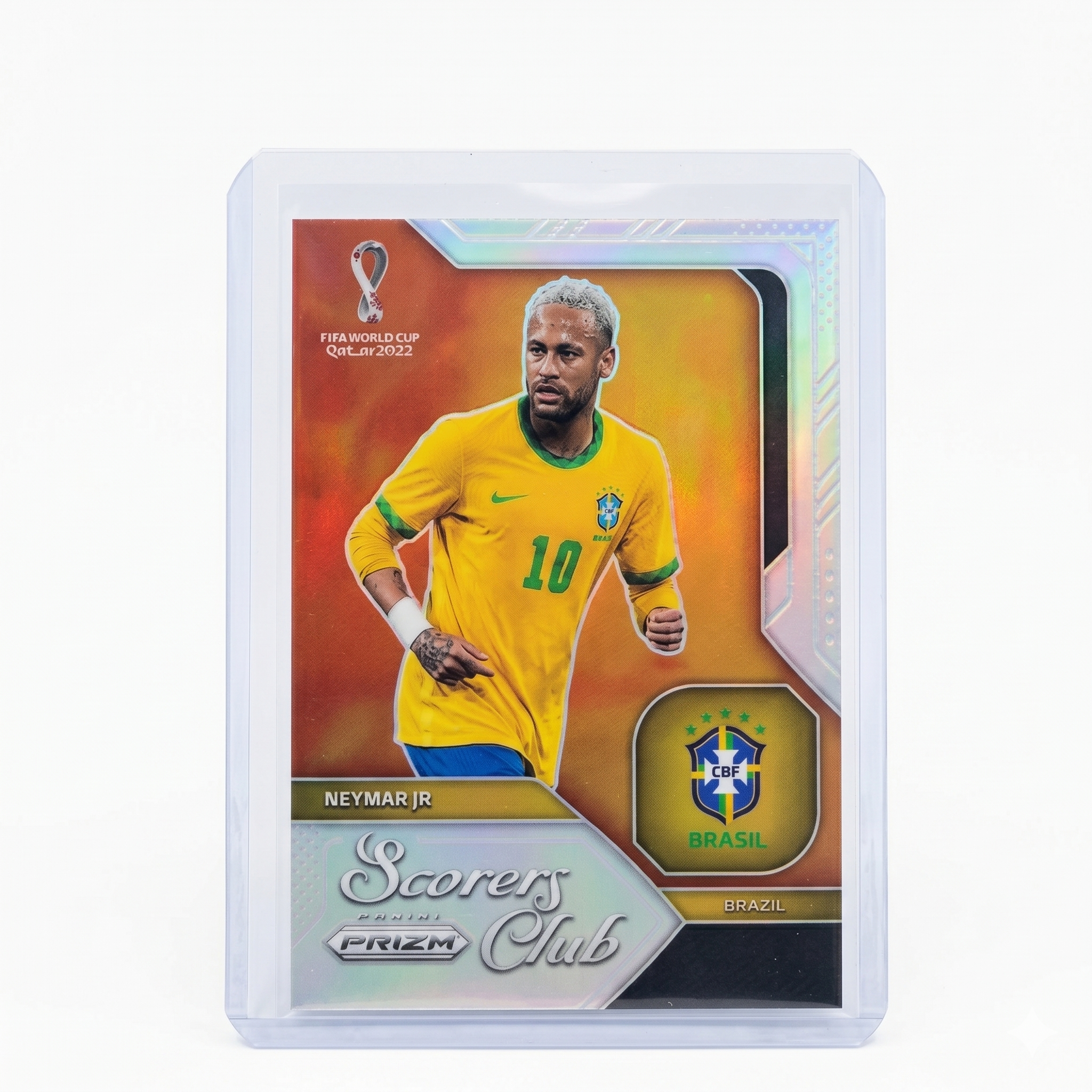 2022 Panini Prizm FWC 2022 Neymar Scorers Club Silver Prizm #1