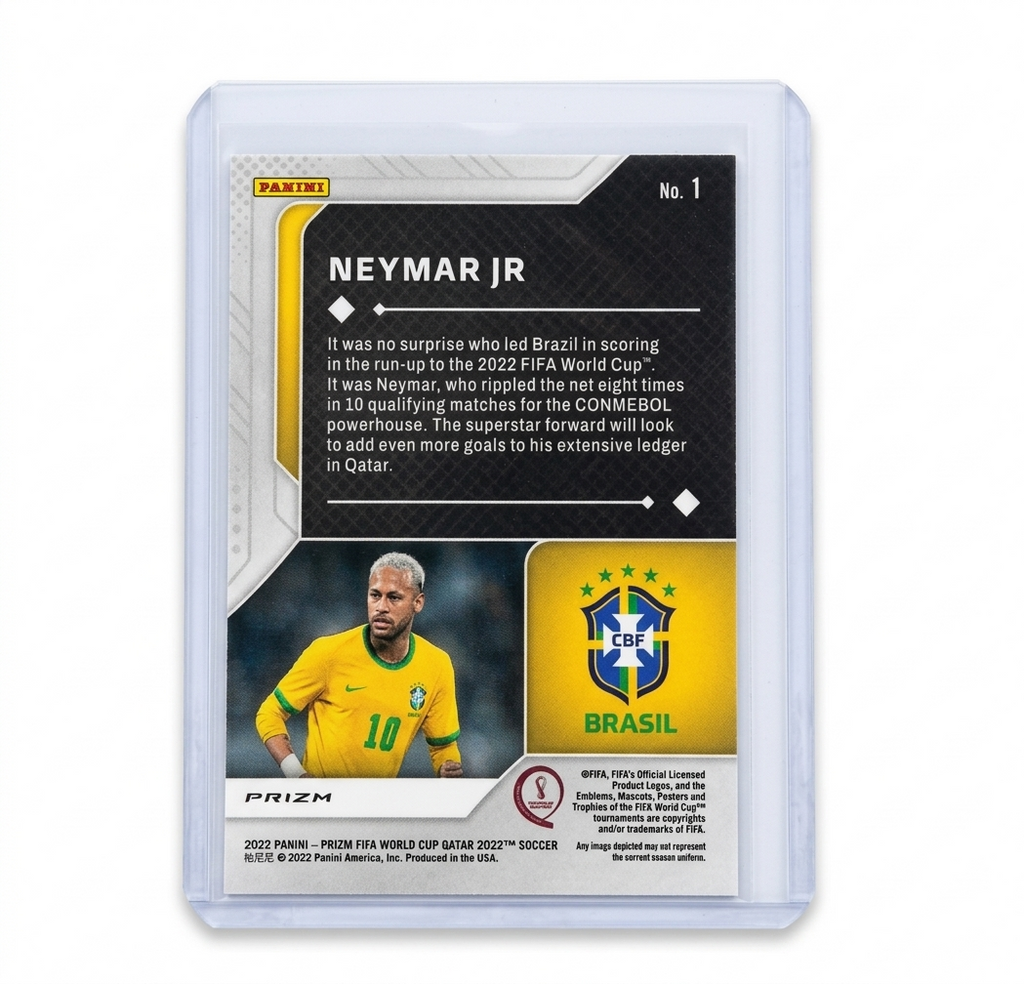 2022 Panini Prizm FWC 2022 Neymar Scorers Club Silver Prizm #1