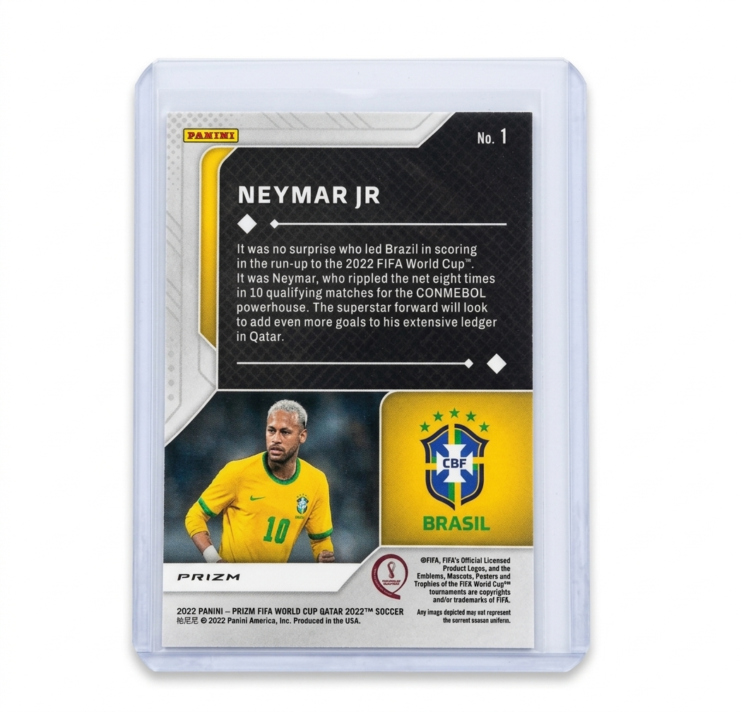 2022 Panini Prizm FWC 2022 Neymar Scorers Club Silver Prizm #1