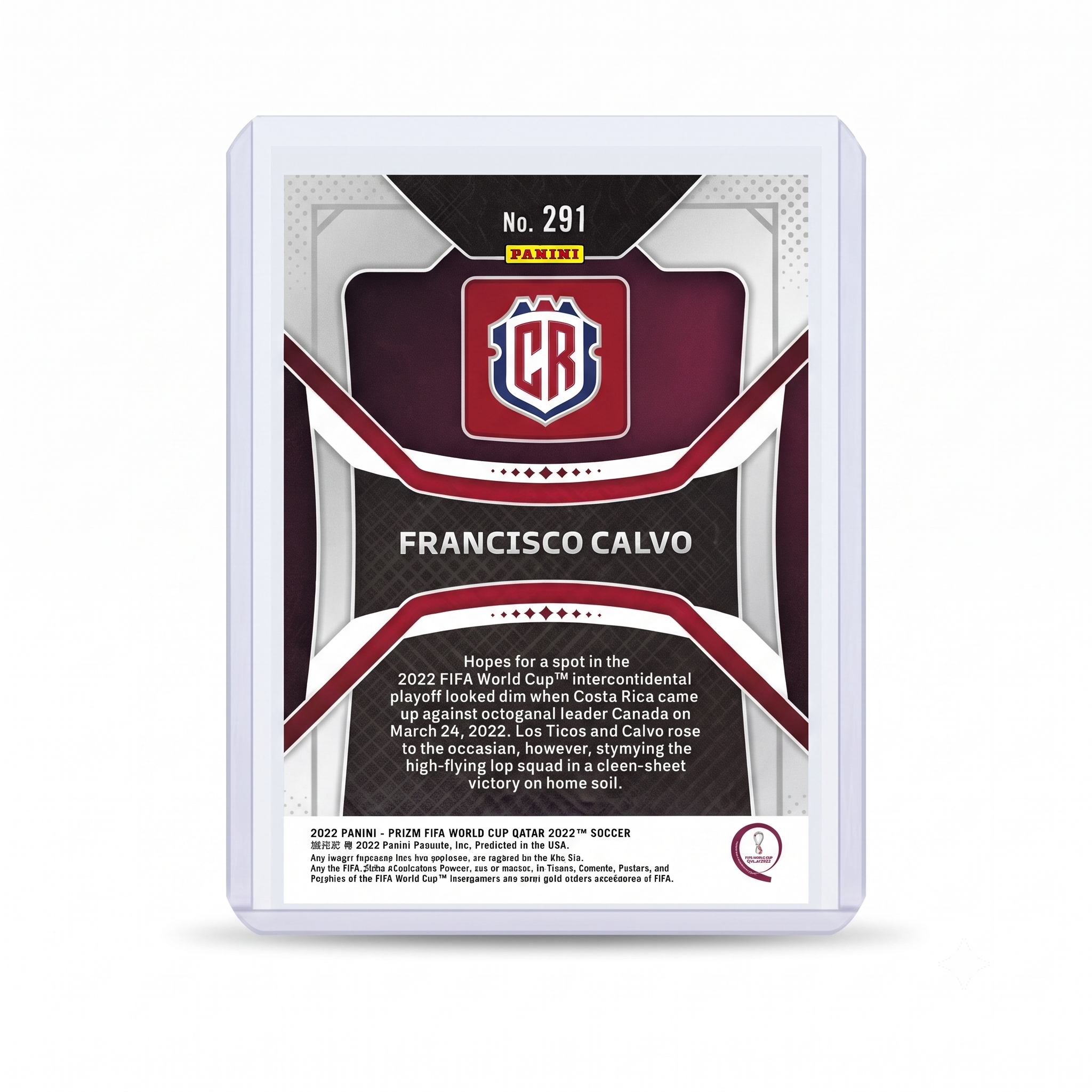 2022 Panini Prizm FWC Francisco Calvo #291