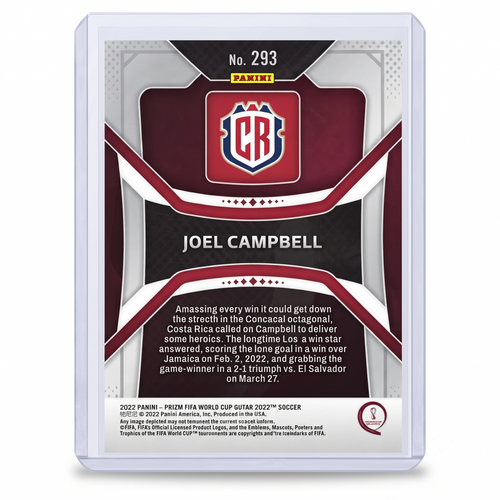 2022 Panini Prizm FWC Joel Campbell #293