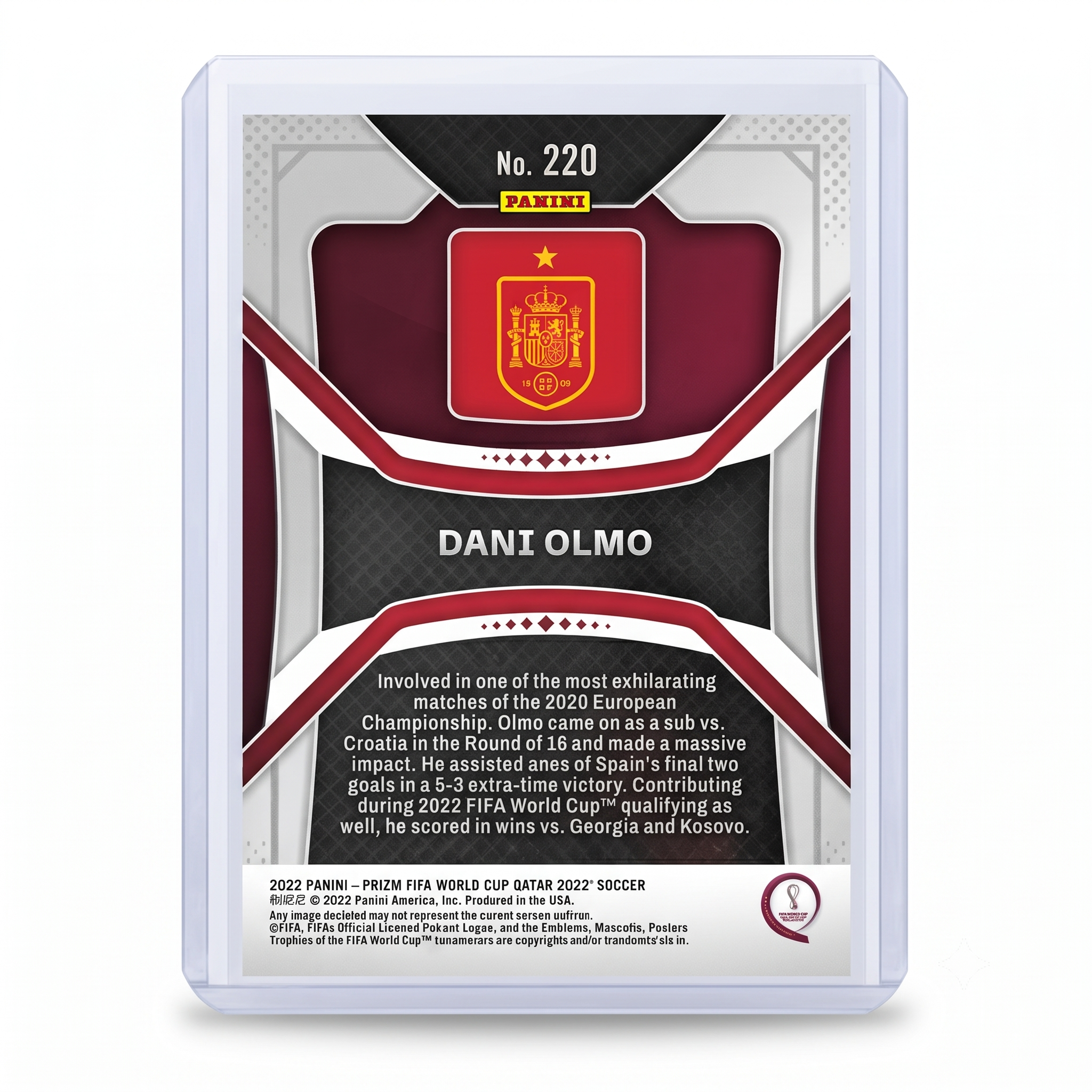 2022 Panini Prizm FWC QATAR22 Dani Olmo #220