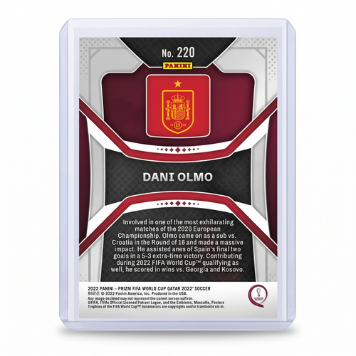 2022 Panini Prizm FWC QATAR22 Dani Olmo #220