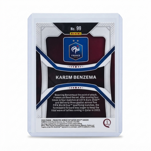 2022 Panini Prizm FWC QATAR22 Karim Benzema #99