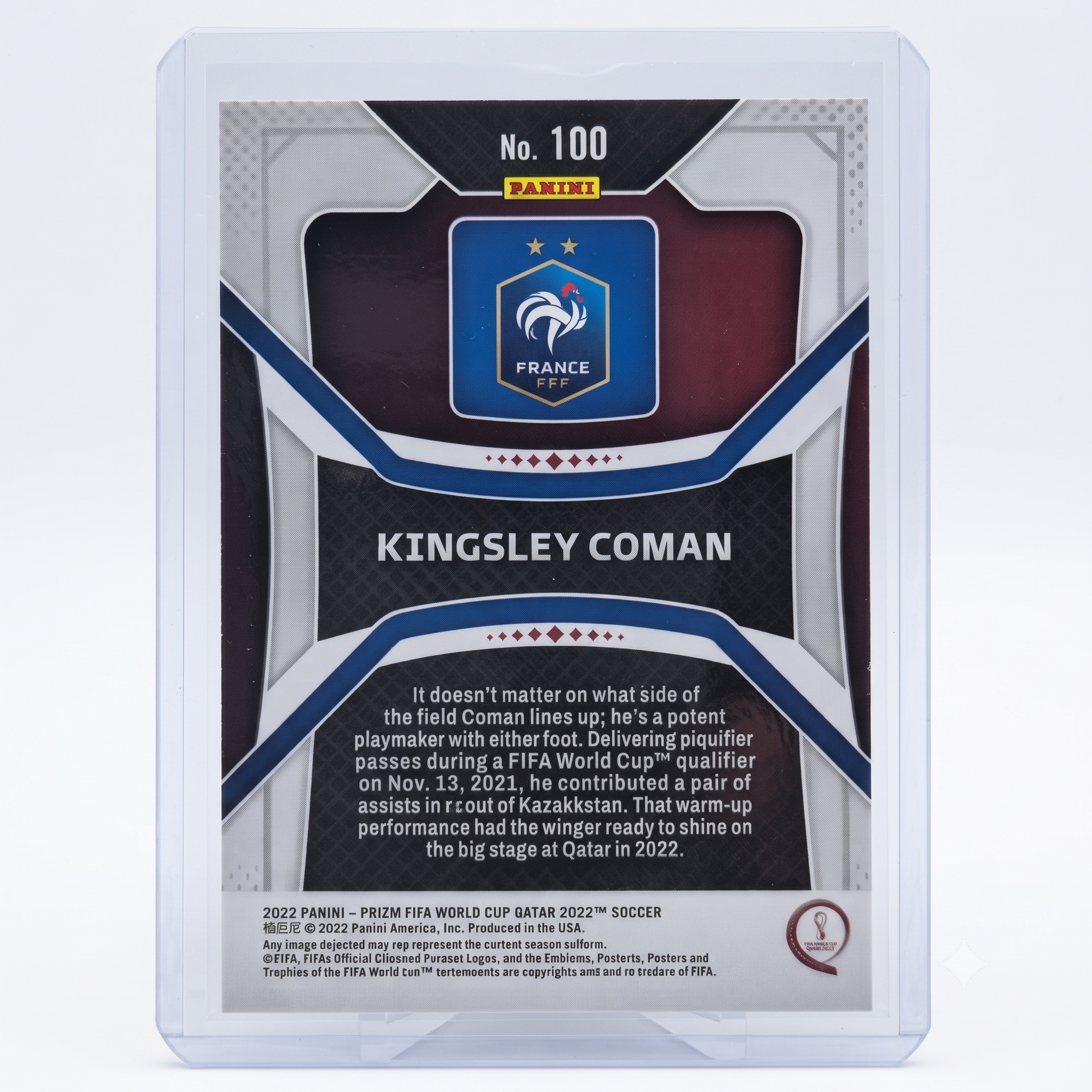 2022 Panini Prizm FWC QATAR22 Kingsley Coman #100