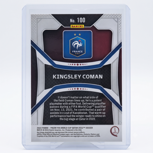 2022 Panini Prizm FWC QATAR22 Kingsley Coman #100