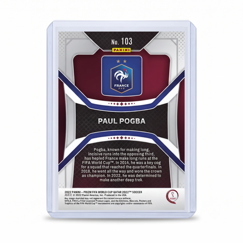 2022 Panini Prizm FWC QATAR22 Paul Pogba #103