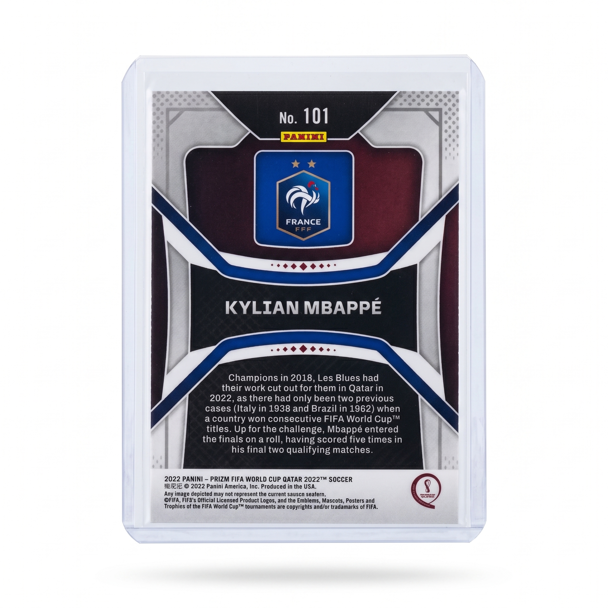 2022 Panini Prizm FWC Qatar 2022 Kylian Mbappé #101