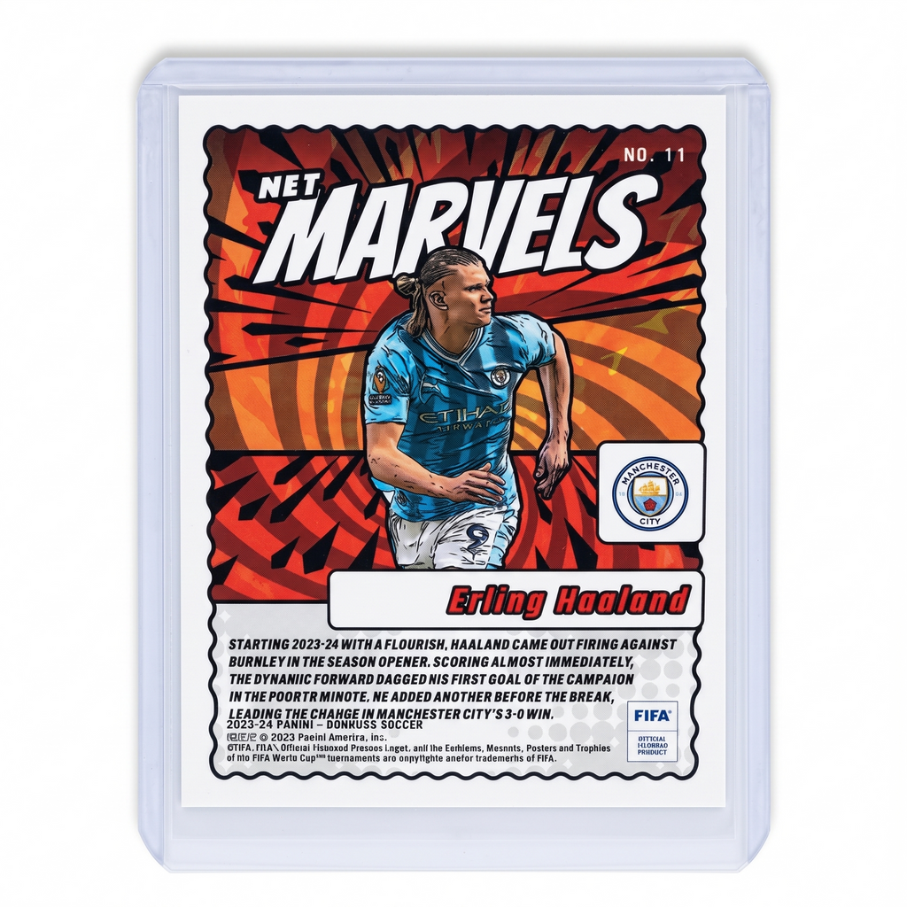 23-24 Panini Donruss Erling Haaland NET MARVELS #11