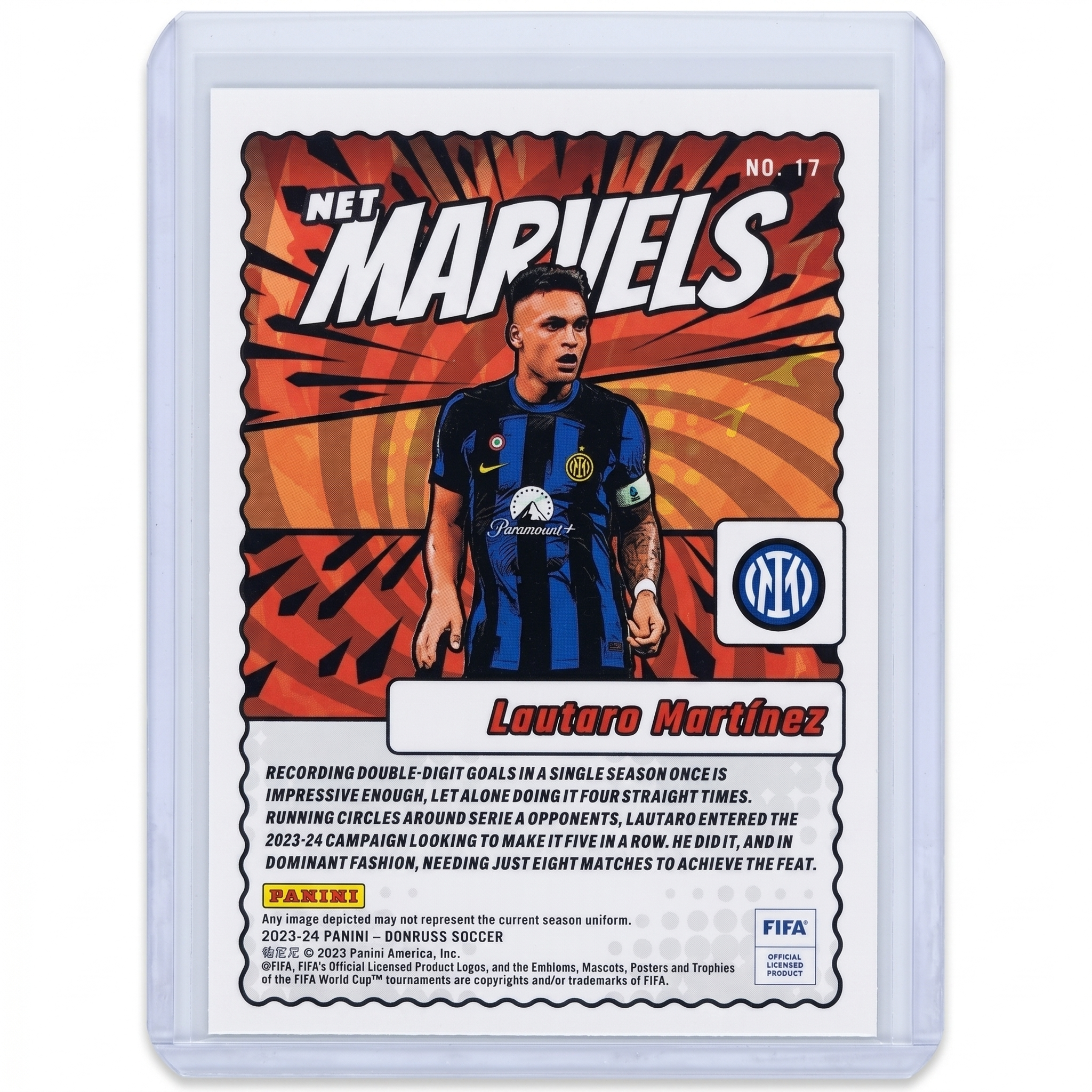 23-24 Panini Donruss FIFA Lautaro Martinez Net Marvels #17