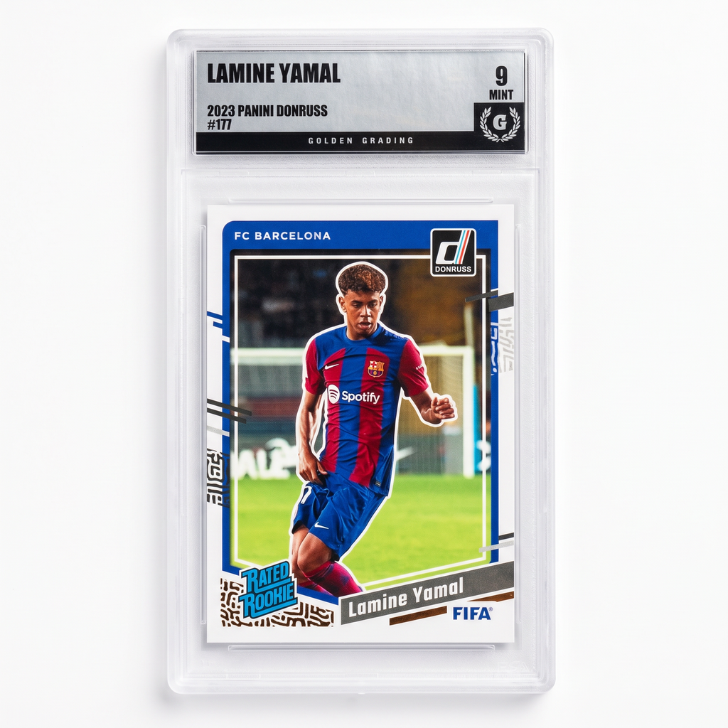 2023-24 Panini Donruss Rated Rookie#177 Lamine Yamal Rookie (RC) GG Mint 9