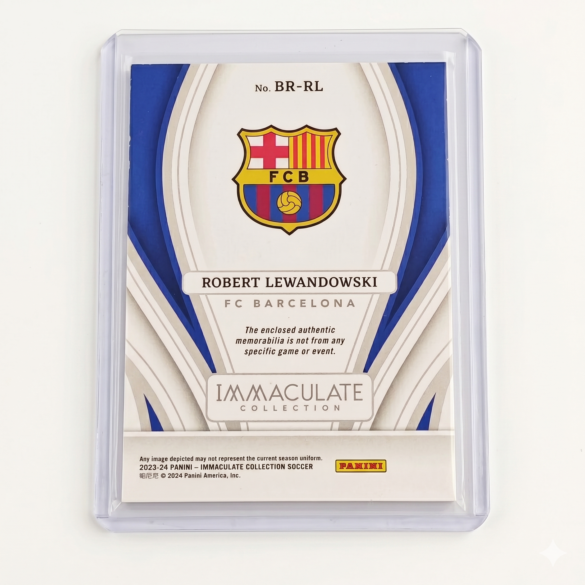 2023-24 Panini Immaculate Collection Brilliance Patch Robert Lewandowski 69/99 #BR-RL