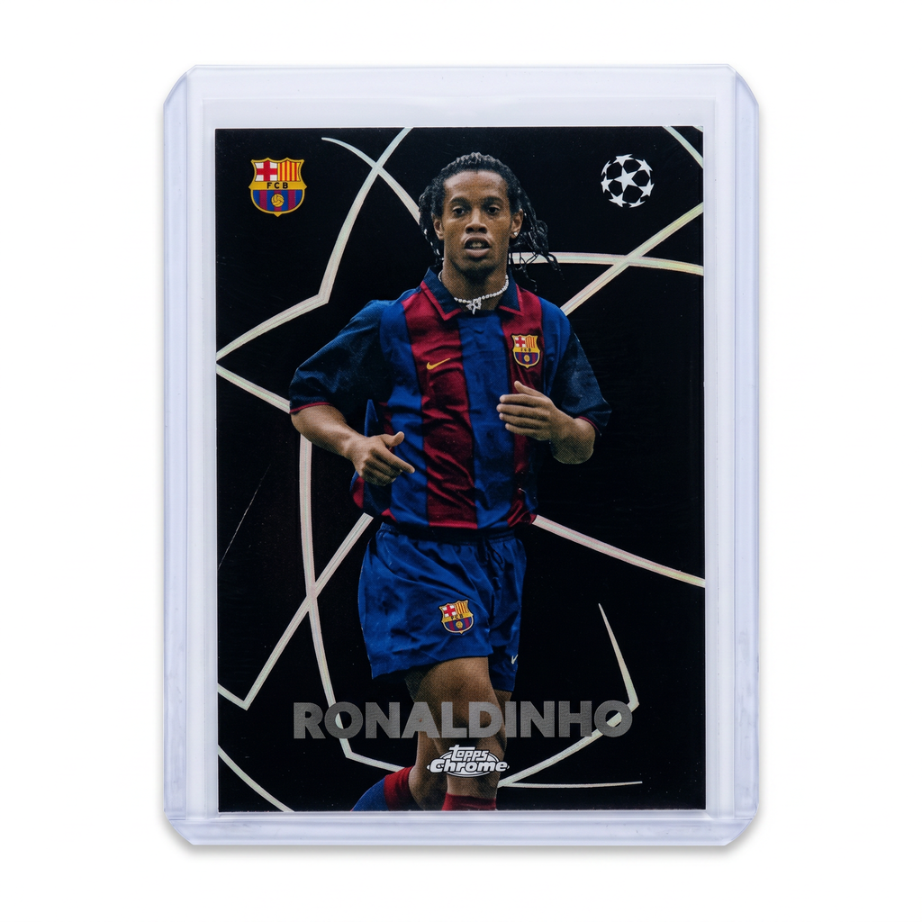 2023-24 Topps Chrome UEFA Club Competitions Shadow Etch Ronaldinho #BE-1