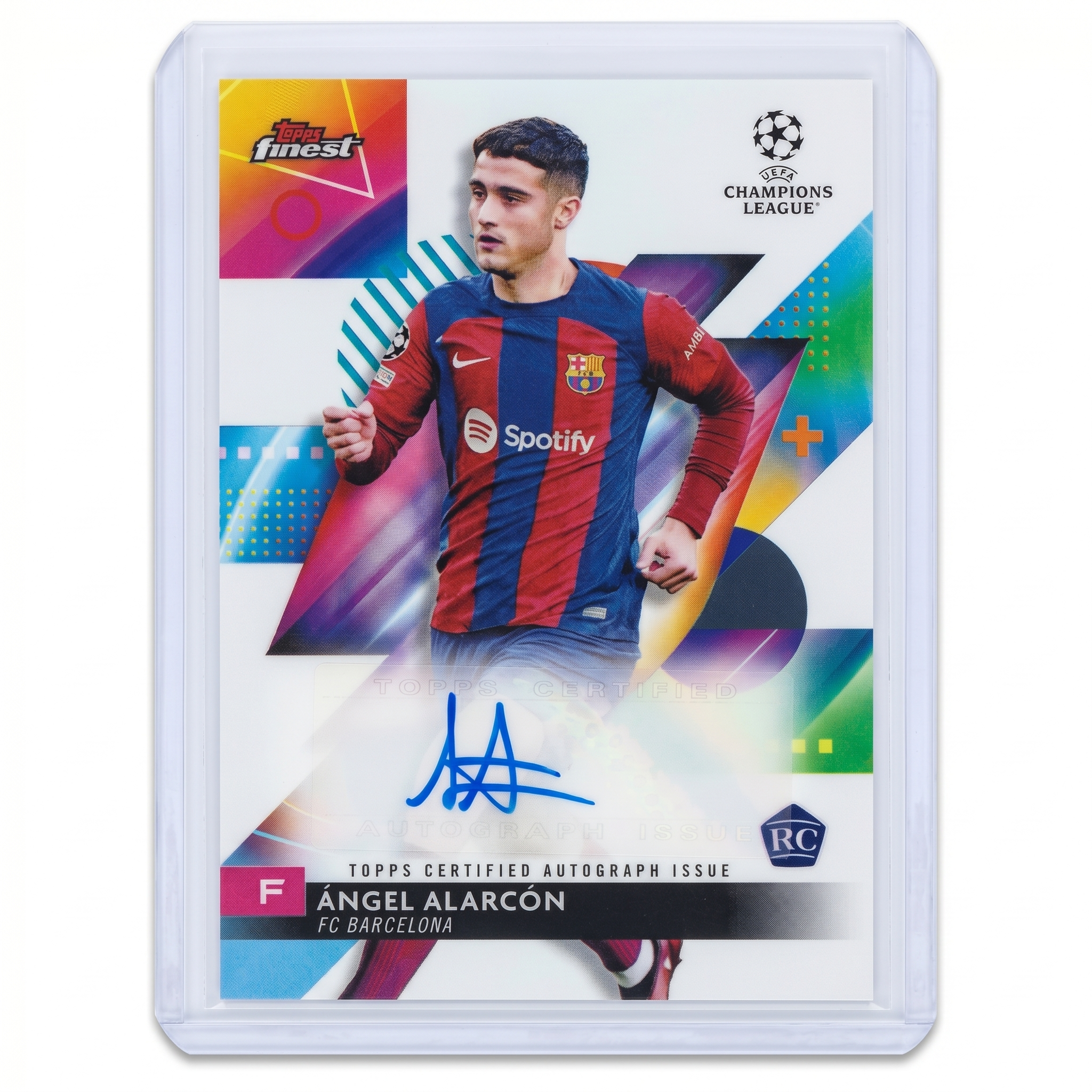 2023-24 Topps Finest UEFA Club Competitions Autograph RC Angel Alarcon #A-AA
