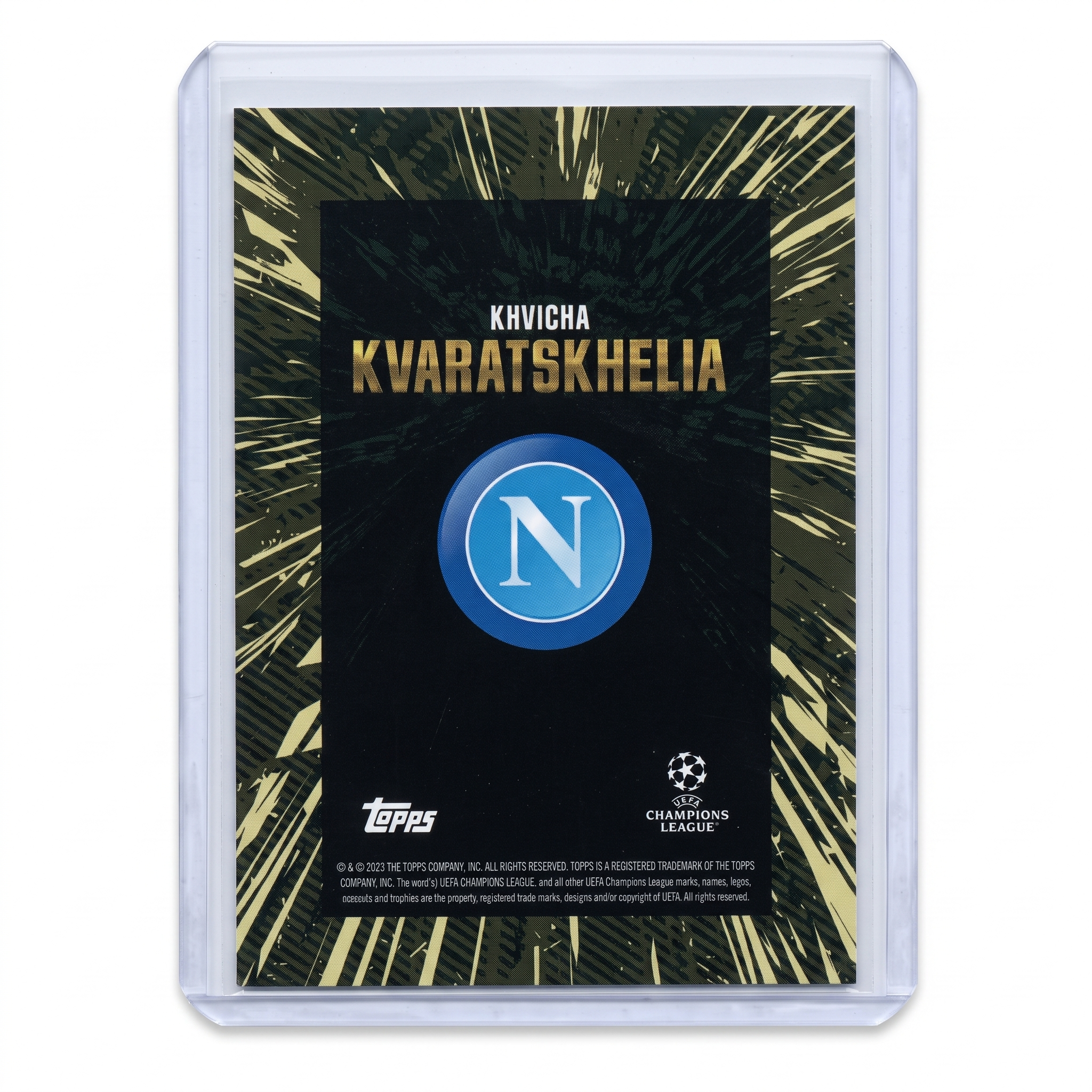 2023 Topps X Whip Khvicha Kvaratskhelia Gold