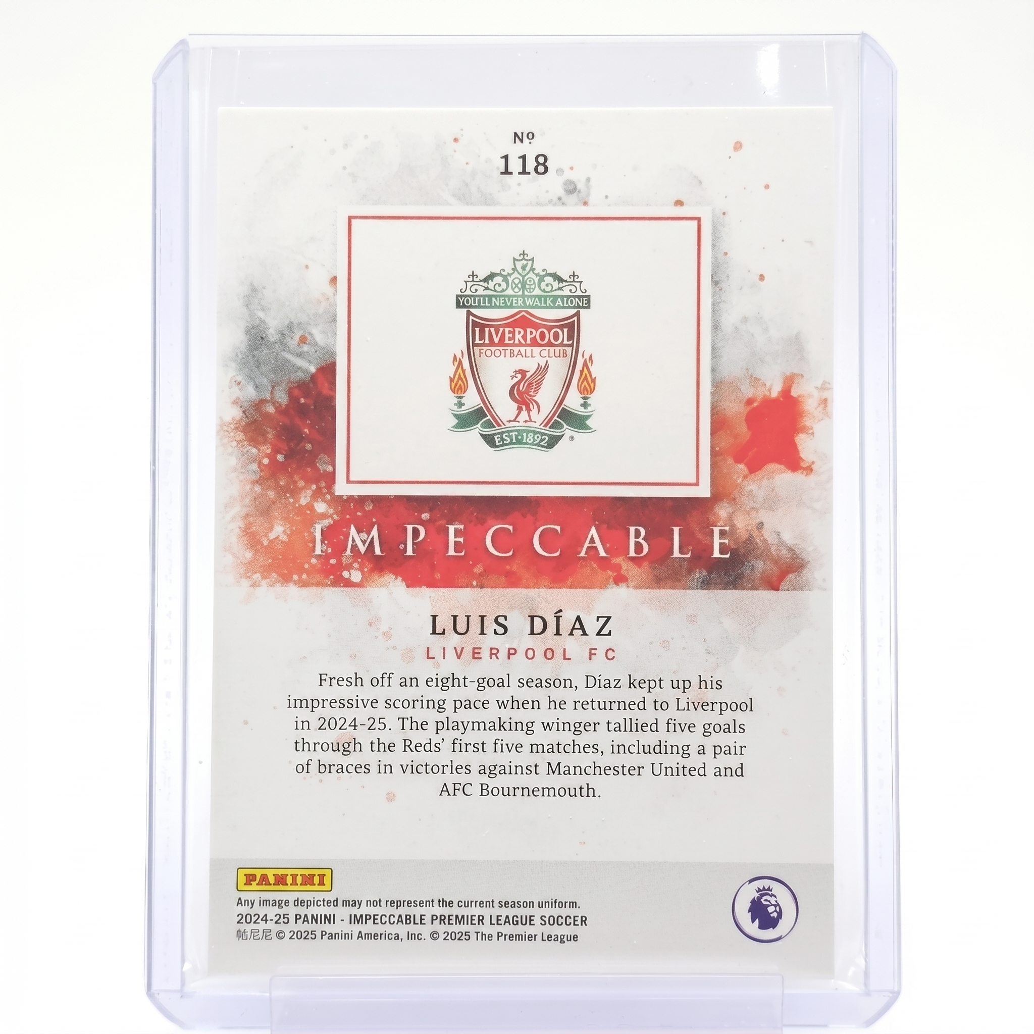 2024-25 Panini IMPECCABLE PL Luis Diaz 59/65 #118