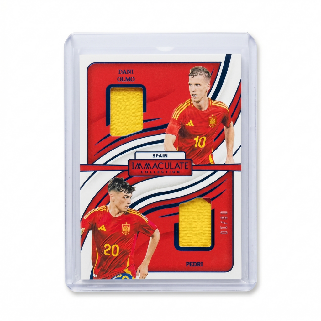 2024-25 Panini Immaculate Dani Olmo & Pedri Dual Patch 08/10 #DP-DP