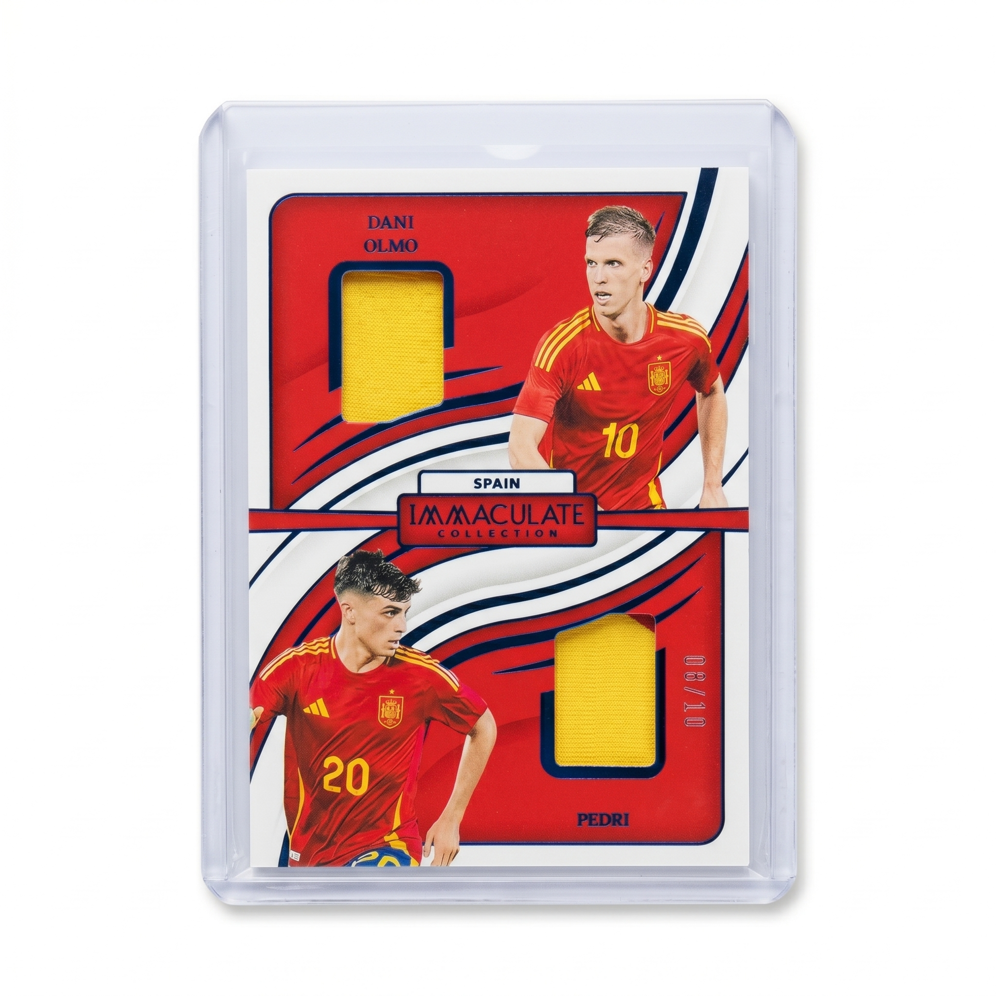 2024-25 Panini Immaculate Dani Olmo & Pedri Dual Patch 08/10 #DP-DP