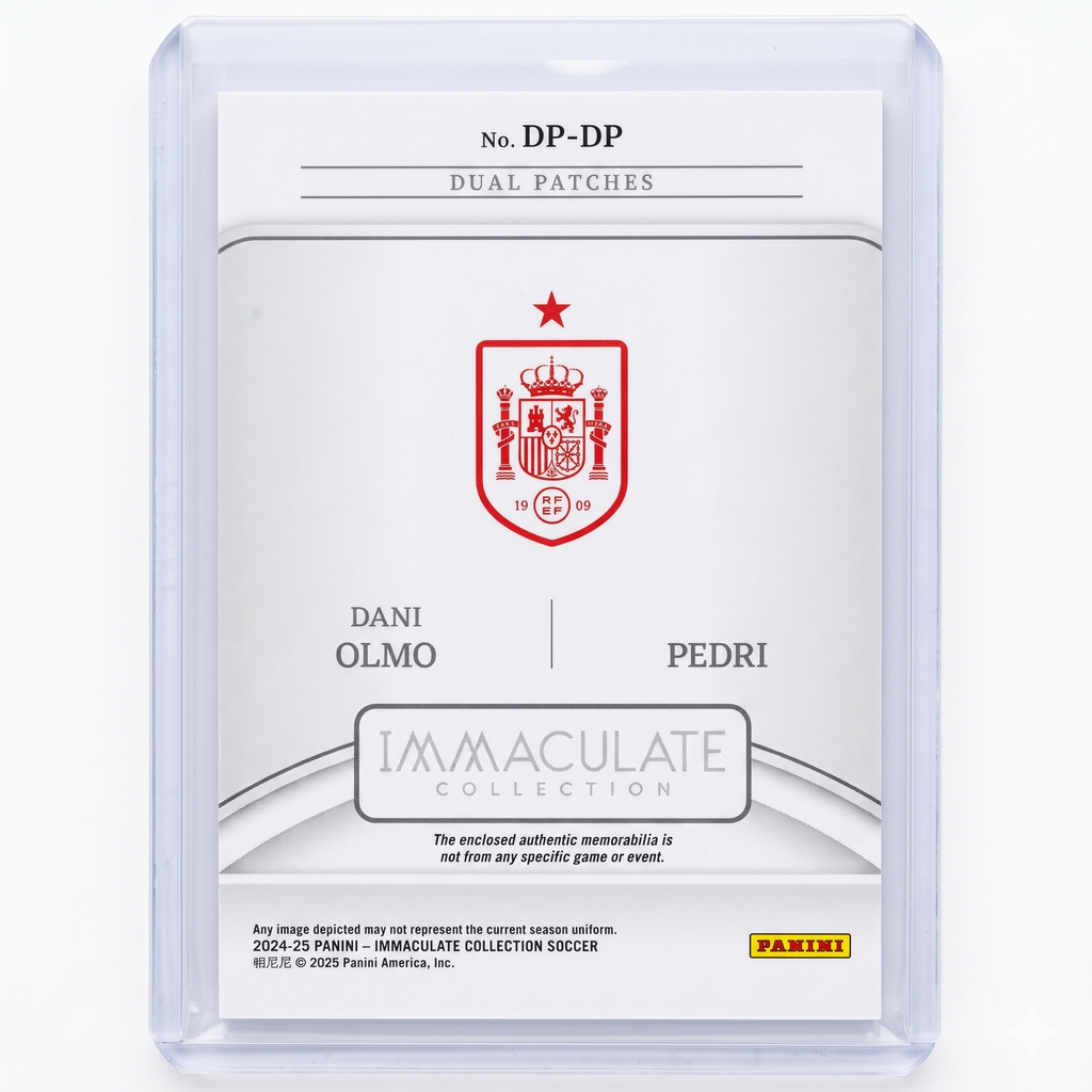 2024-25 Panini Immaculate Dani Olmo & Pedri Dual Patch 08/10 #DP-DP