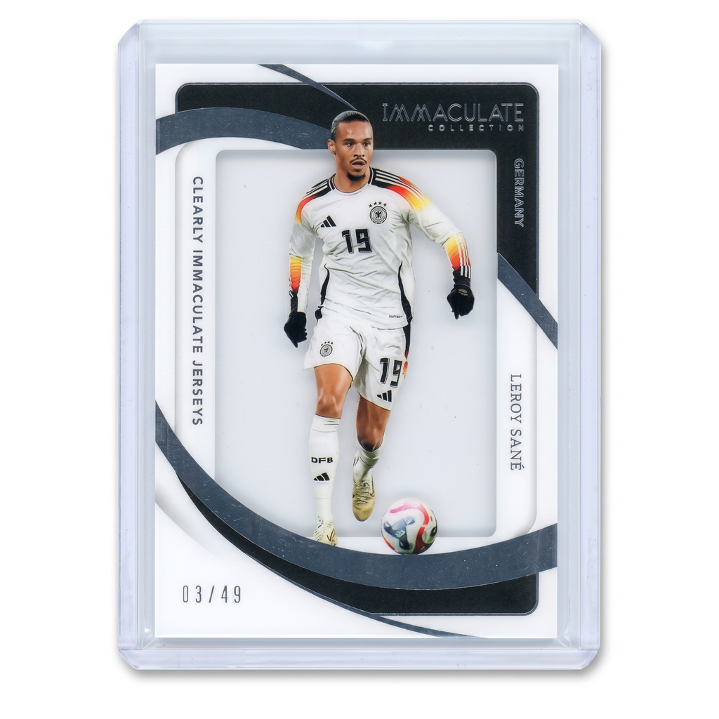 2024-25 Panini Immaculate Leroy Sane Clearly Immaculate Patch 03/49 CJ-LS