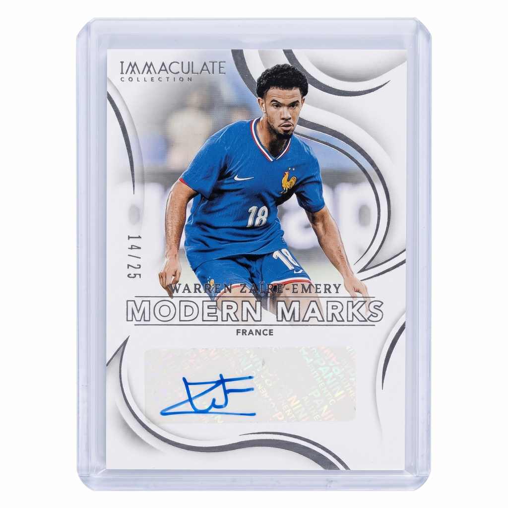 2024-25 Panini Immaculate Modern Marks Auto Silver WARREN ZAIRE-EMERY 14/25 #MM-WZ