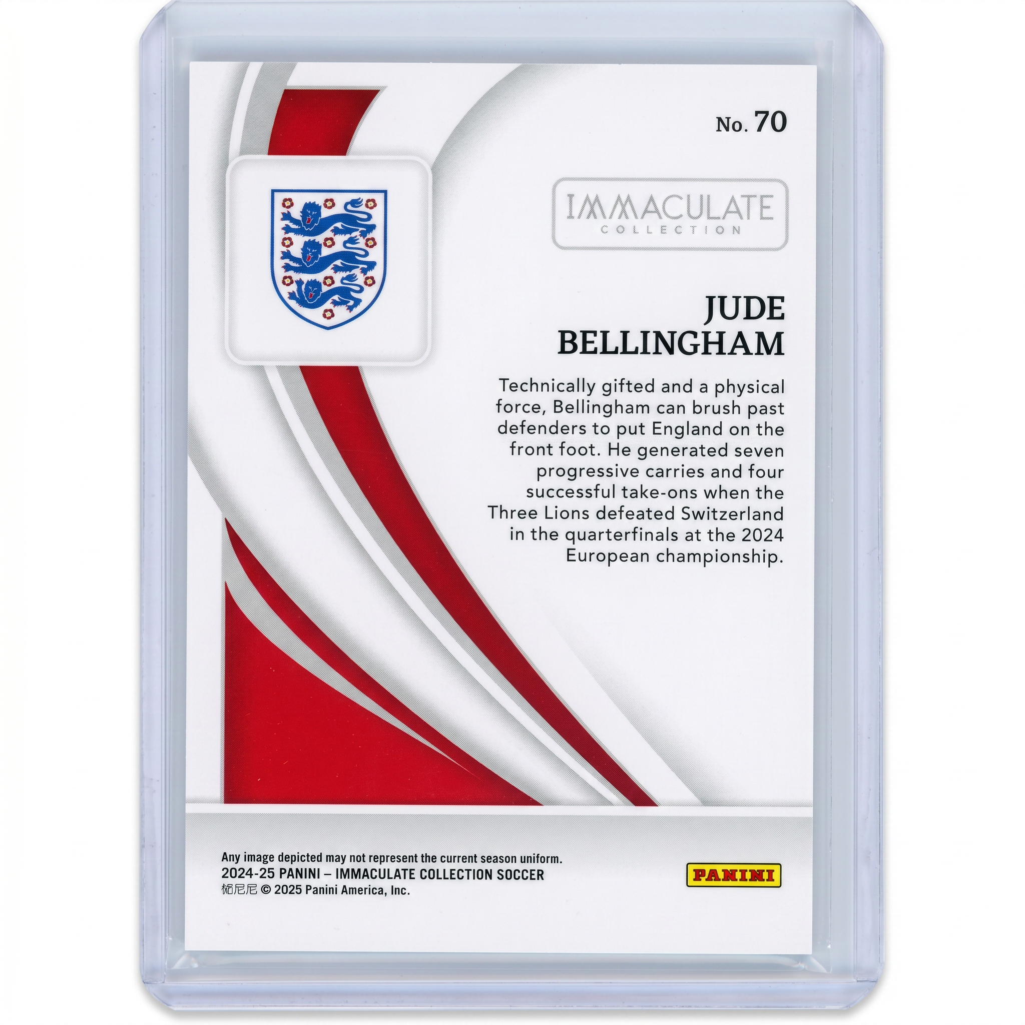 2024-25 Panini Immaculate #70 Jude Bellingham Silver #31/40 England