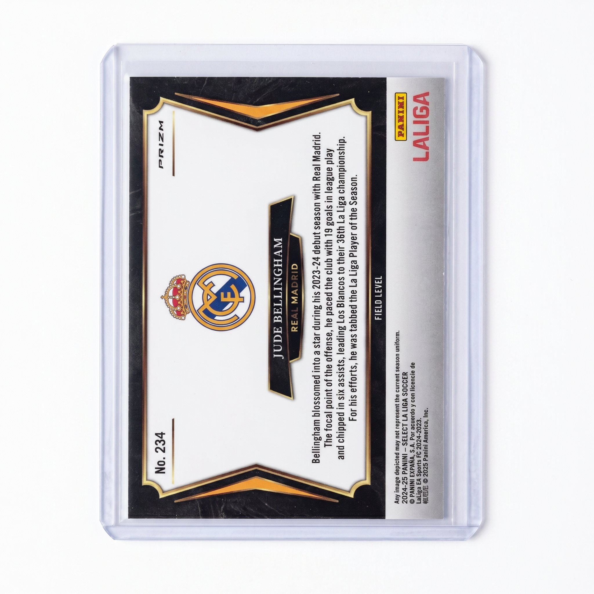 2024-25 Panini La Liga Select #234 Jude Bellingham Purple Mojo