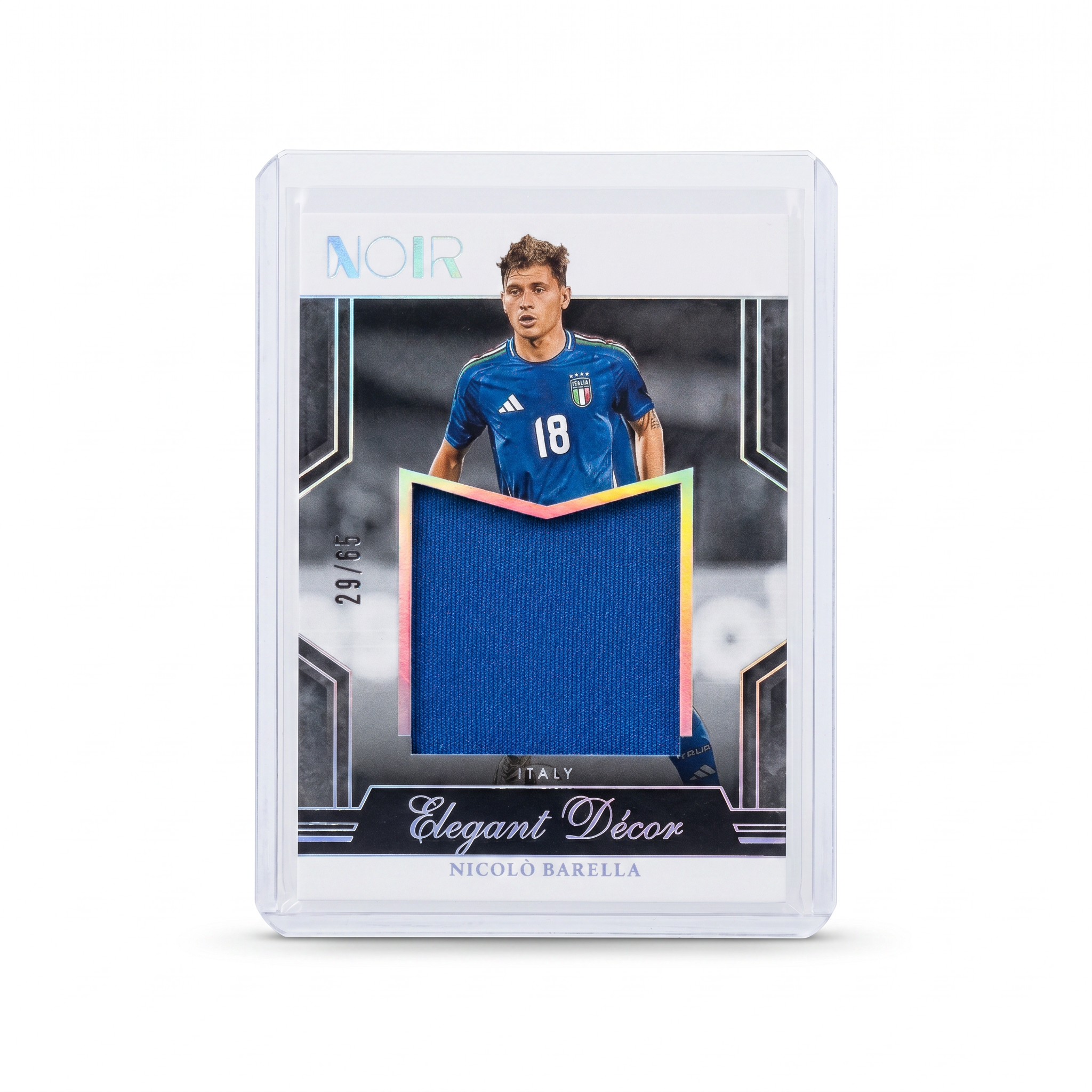 2024-25 Panini NOIR Soccer Elegant Decor NICOLO BARELLA Jersey 29/65 ED-NB