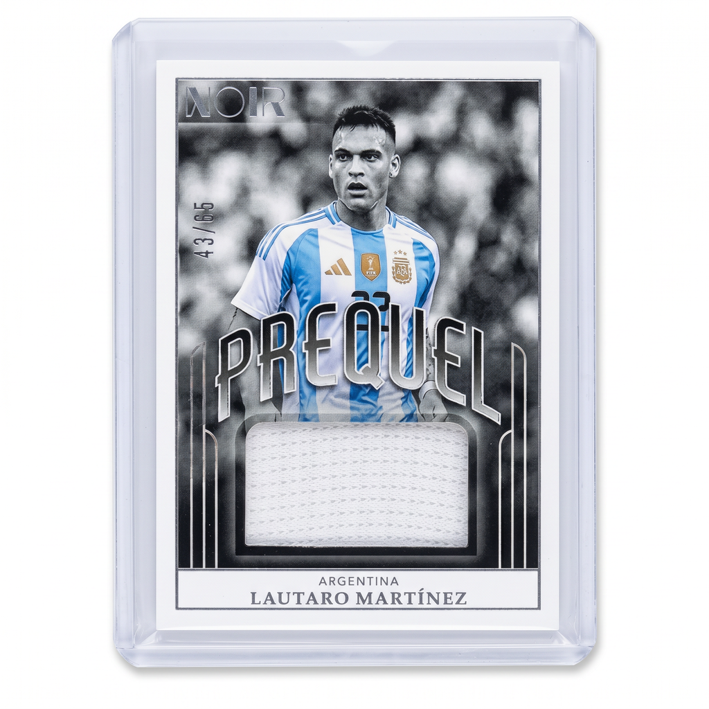 2024-25 Panini Noir Lautaro Martinez Prequel Patch Silver 43/65 Argentina