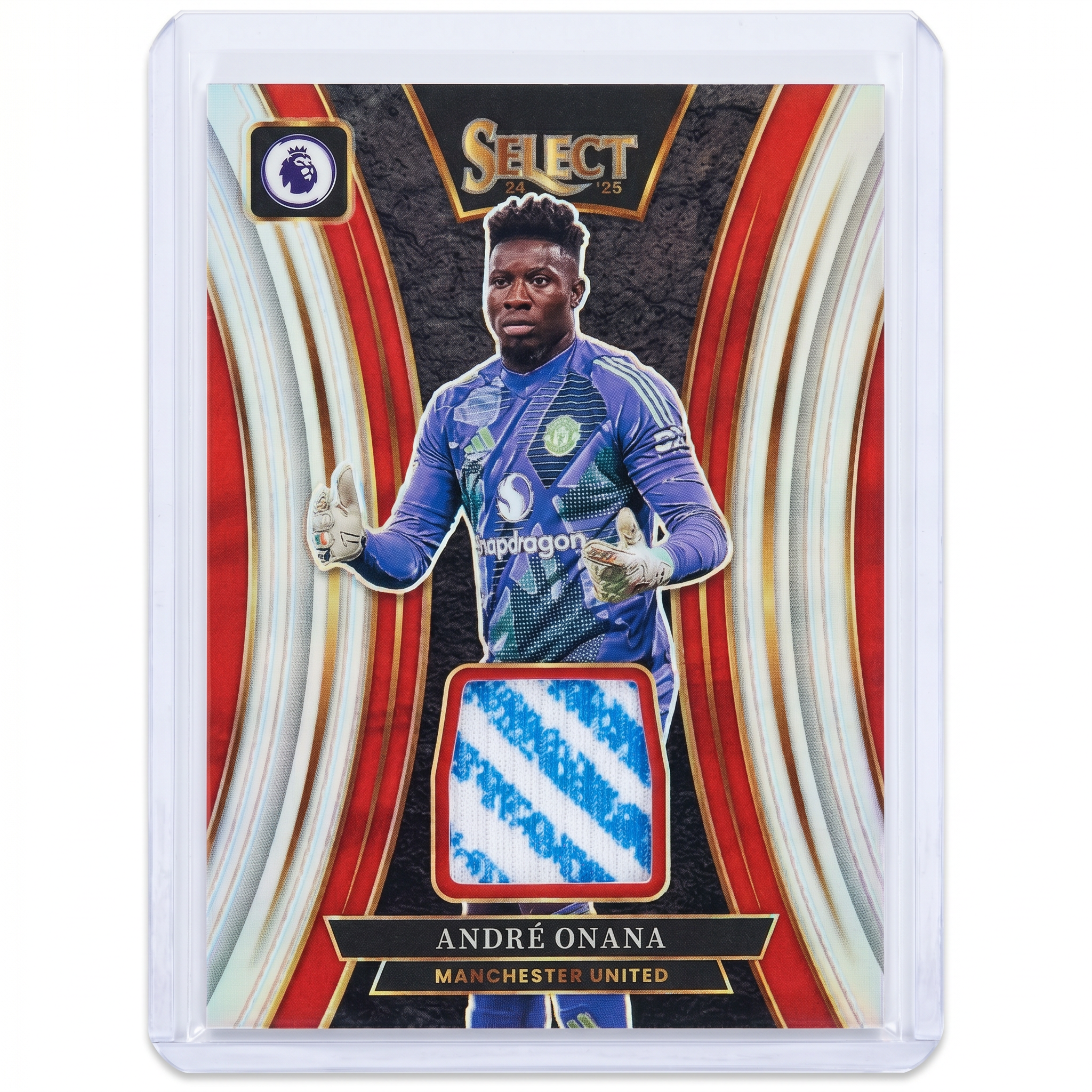 24-25 Panini Select EPL Andre Onana Patch Silver Prizm Memorabilia SP #SM-AON