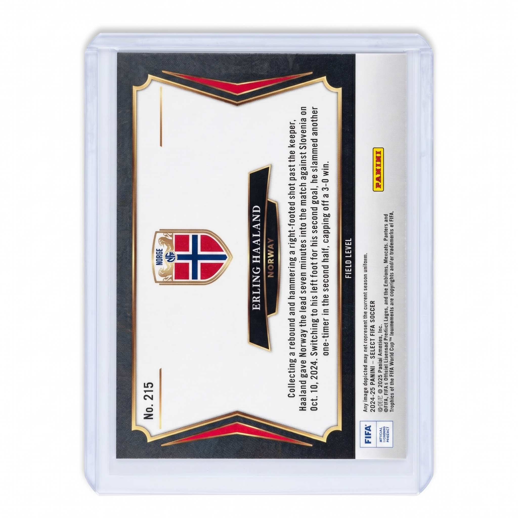 2024-25 Panini Select FIFA Erling Haaland Field Level Norway #215