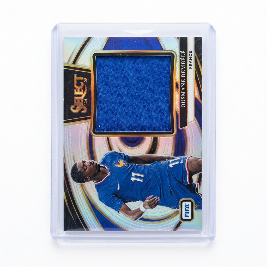 2024-25 Panini Select FIFA Ousmane Dembele Jumbo Swatches Silver Prizm Jersey #JS-OD