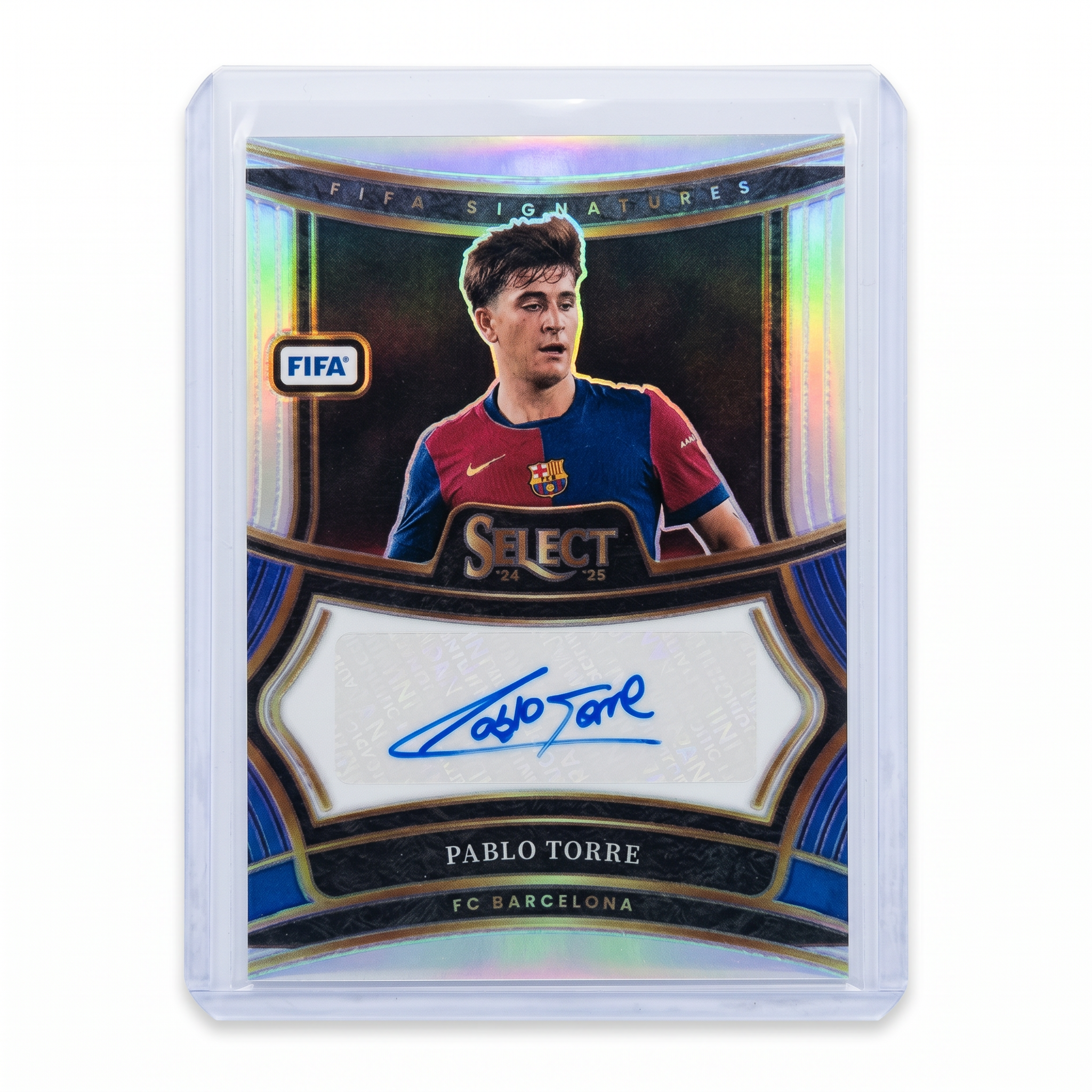 2024-25 Panini Select FIFA Pablo Torre Signatures Silver Auto #S-PT Barcelona