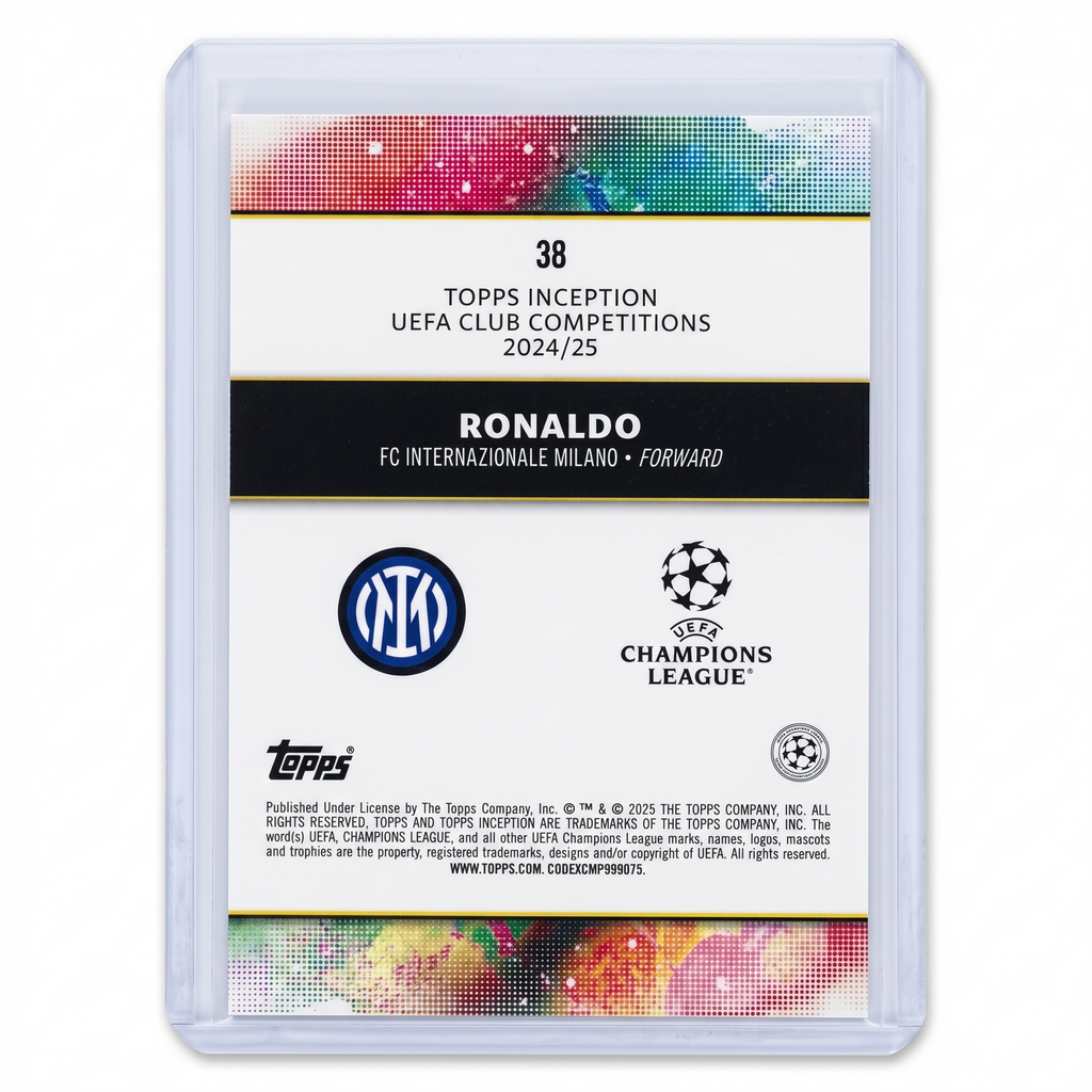 2024-25 TOPPS INCEPTION UEFA CHAMPIONS LEAGUE LEGACY RONALDO #38