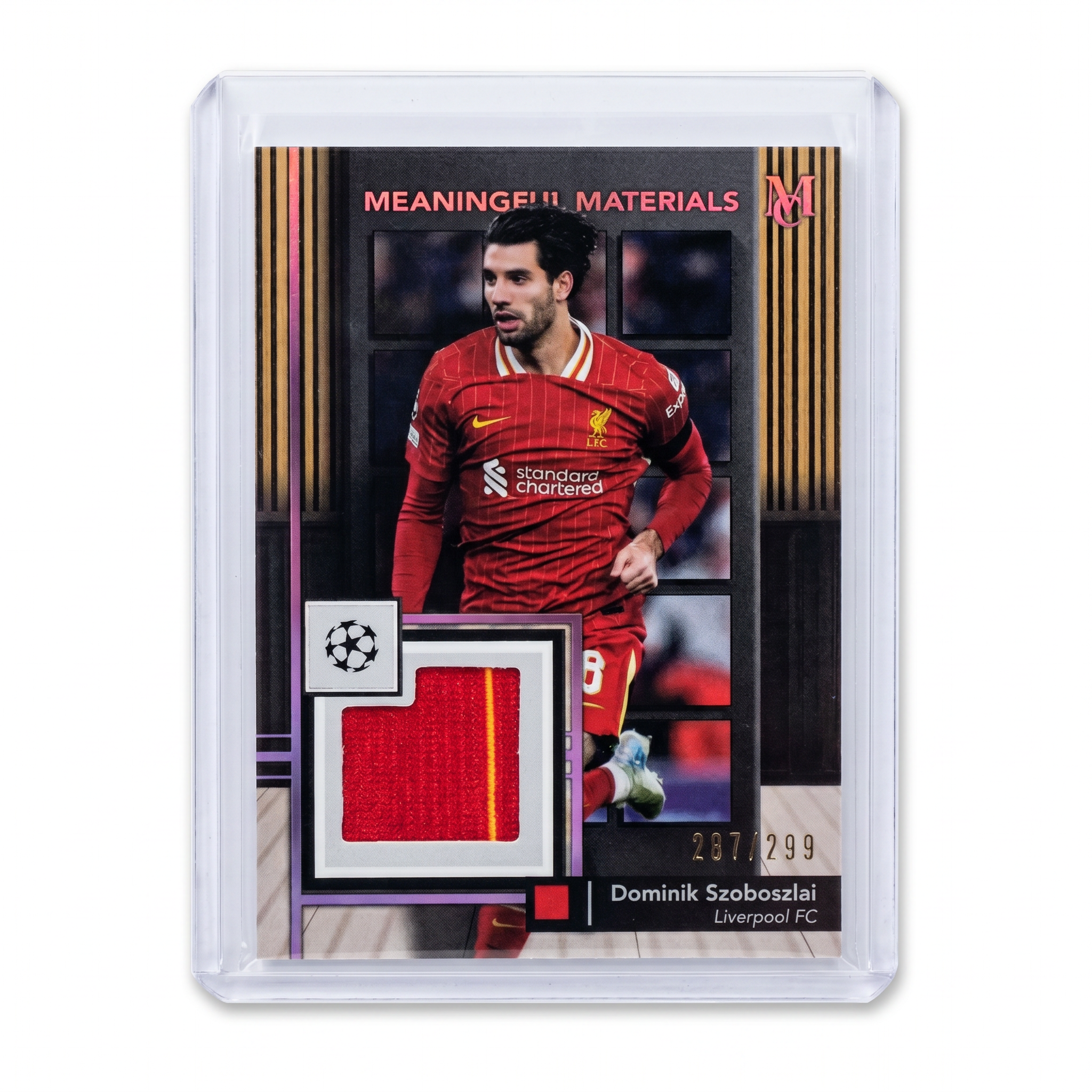 2024-25 TOPPS MUSEUM DOMINIK SZOBOSZLAI  ROSE QUARTZ PATCH 287/299 MMSR-DS