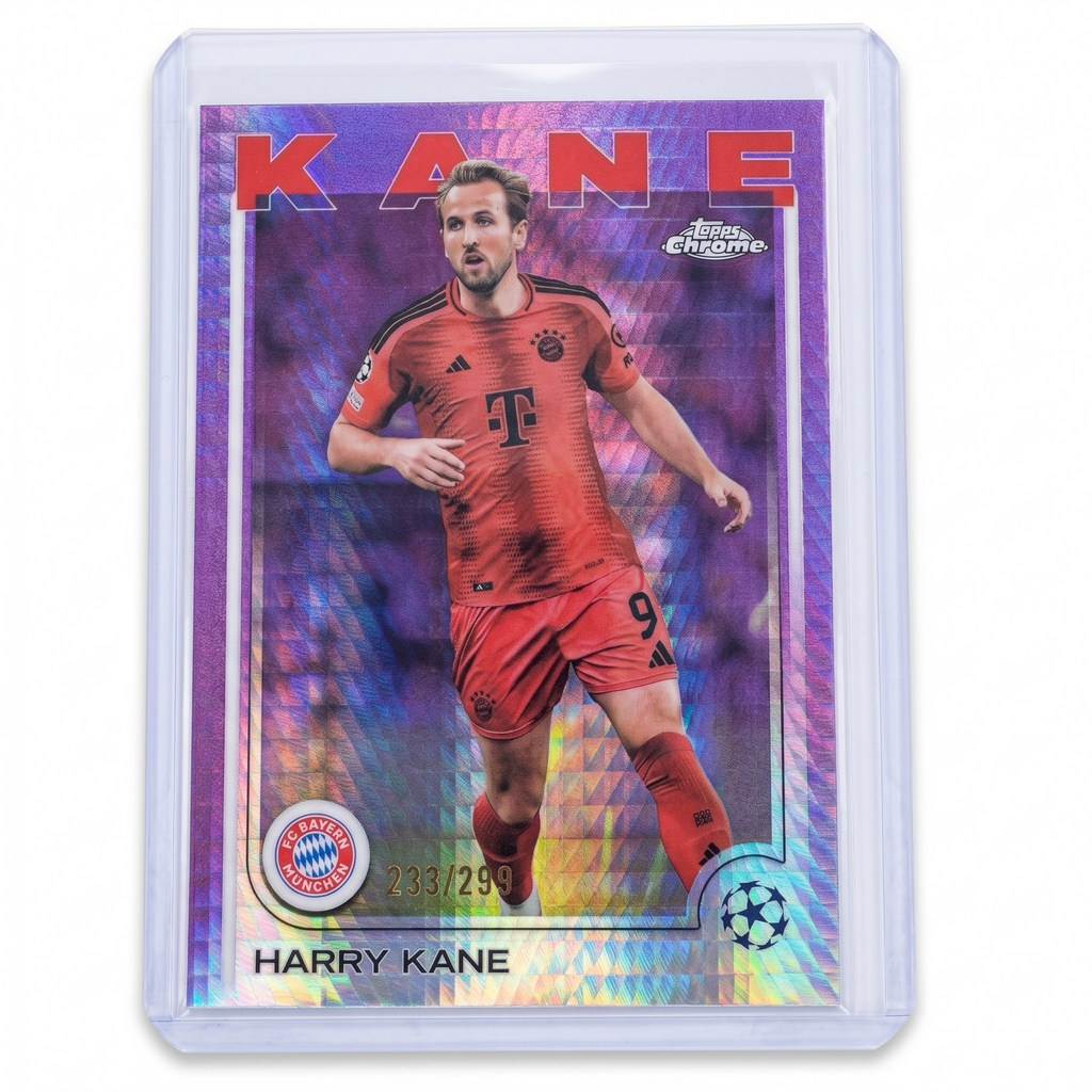 2024-25 Topps Chrome UEFA Club Competitions Harry Kane Violet Mojo 233/299 #10