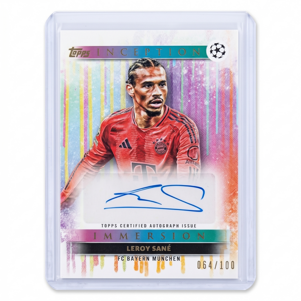 2024-25 Topps Inception Immersion Autograph Card LEROY SANÉ 64/100 #IIA-LS